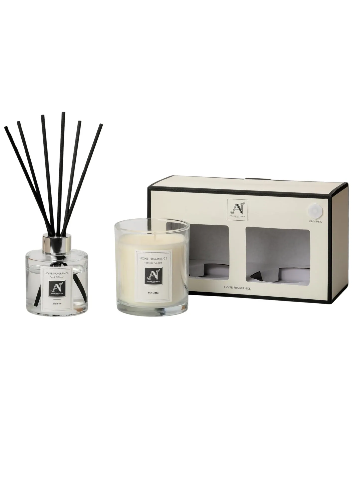London Candle & Reed Diffuser Gift Set Violette Scent - White product