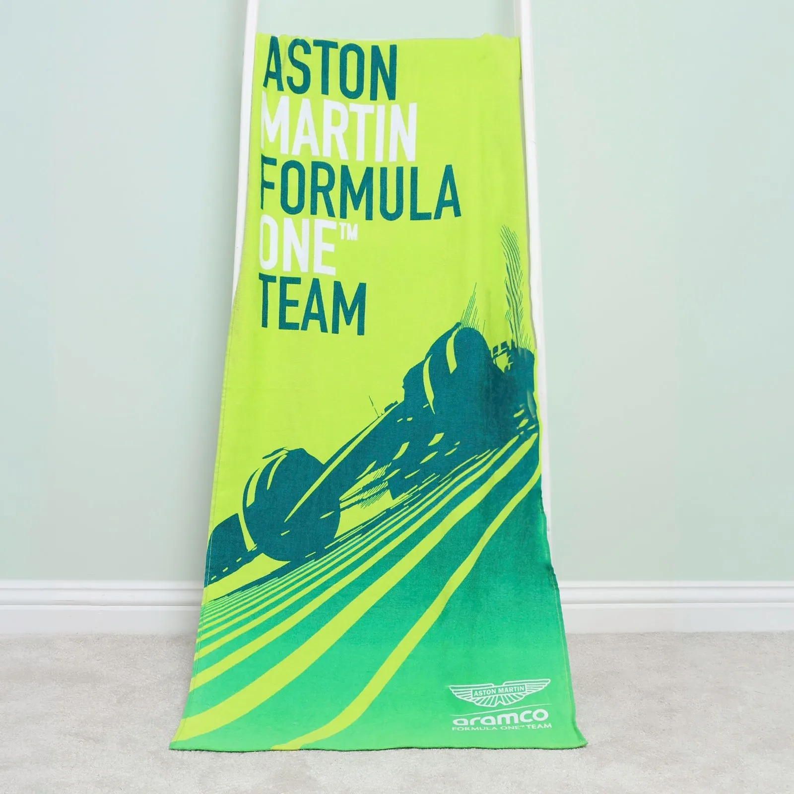 Aston Martin Aramco F1 Team Towel - Green, Cotton product