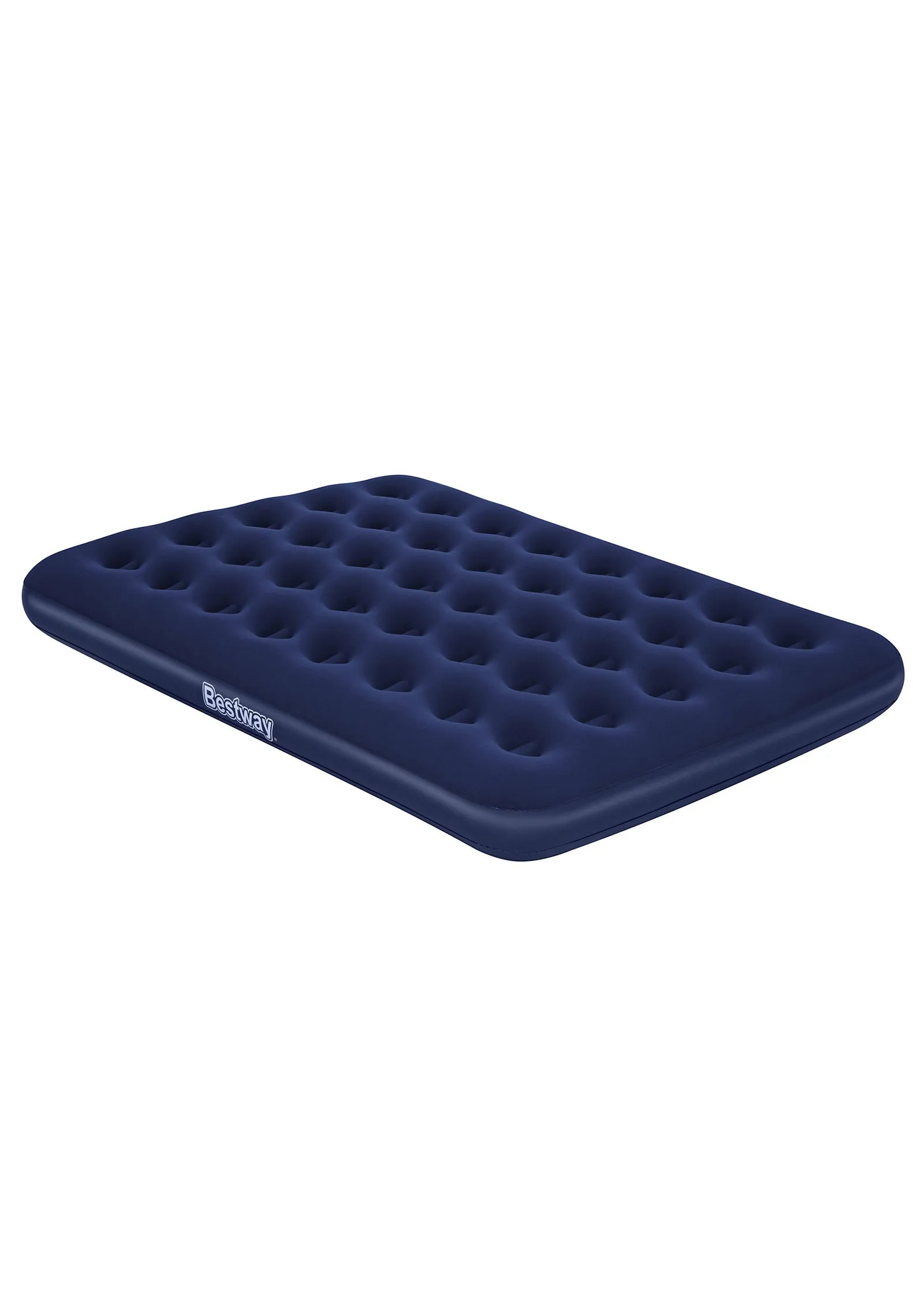 Flocked Double Airbed - Blue product