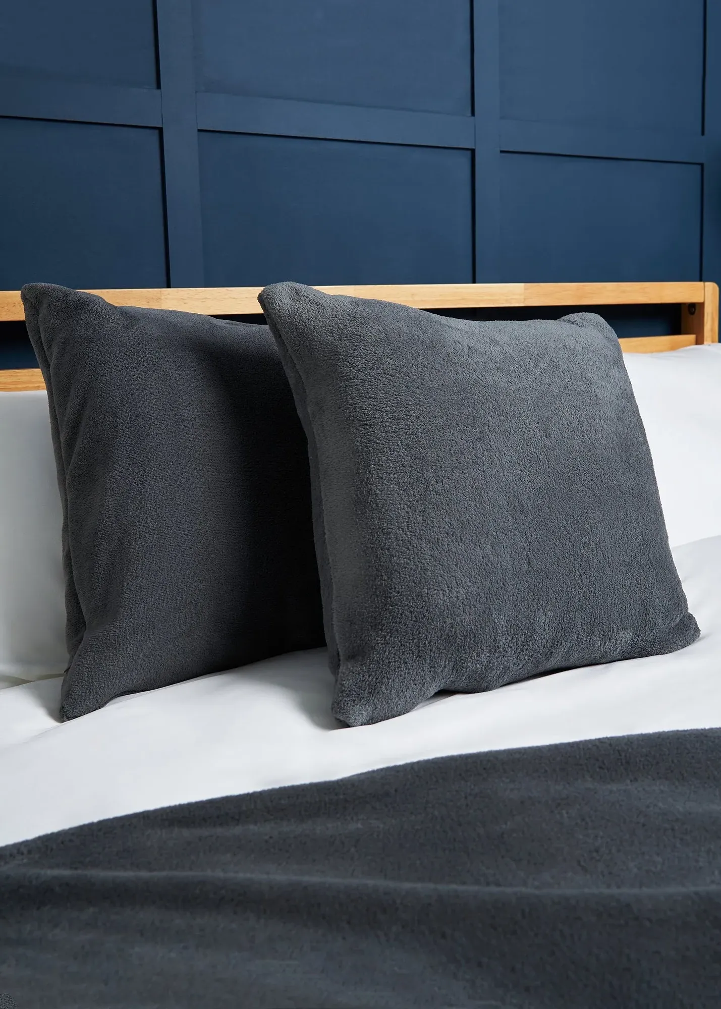 Microfleece Cushion - Charcoal, Polyester product