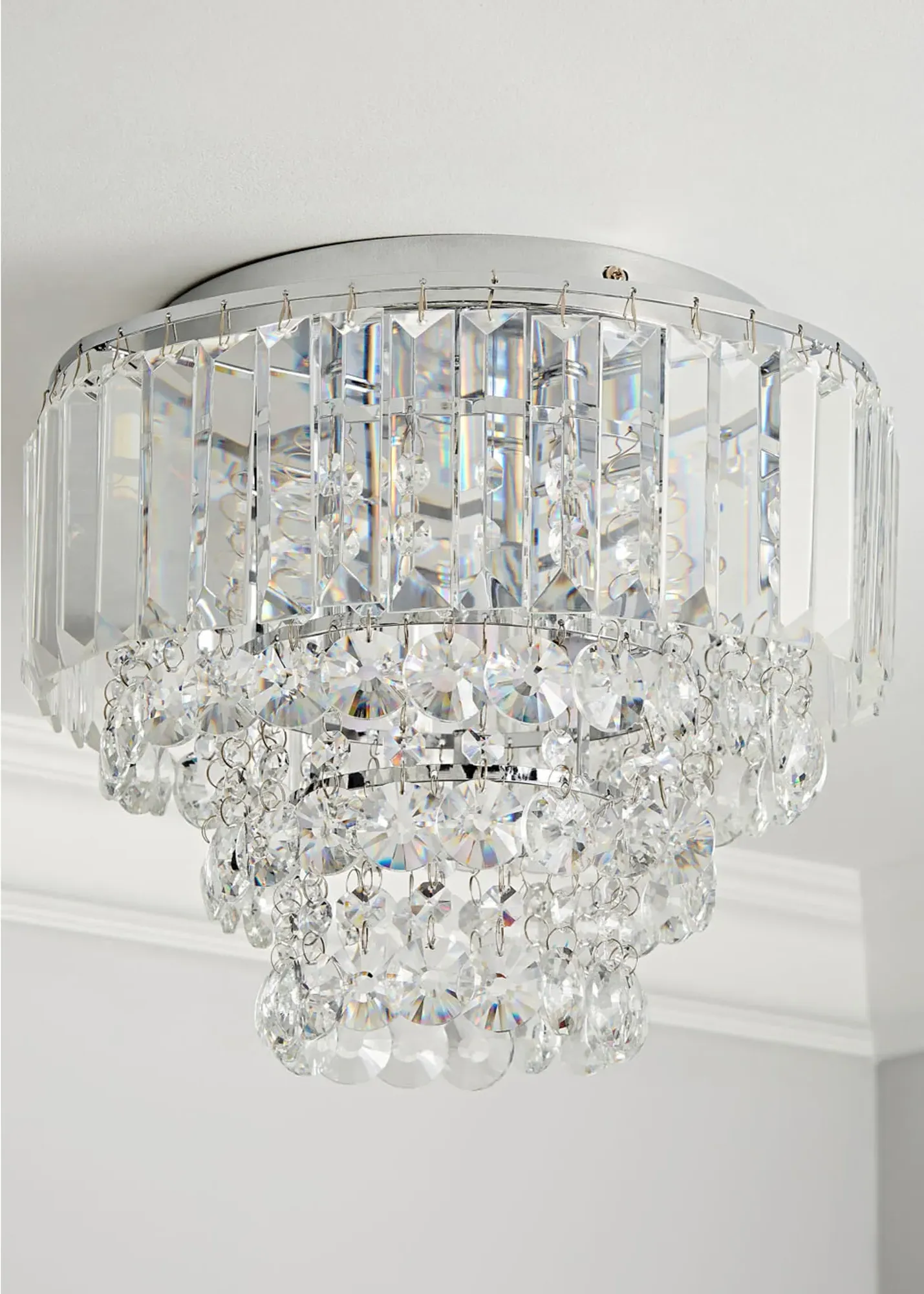 Paladina Flush Ceiling Light - Chrome product
