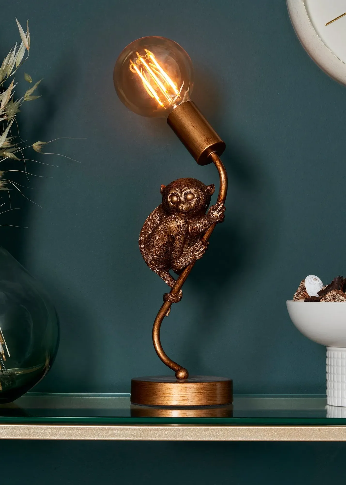 Tree Tarsier Table Lamp - Bronze, Metal & Resin product