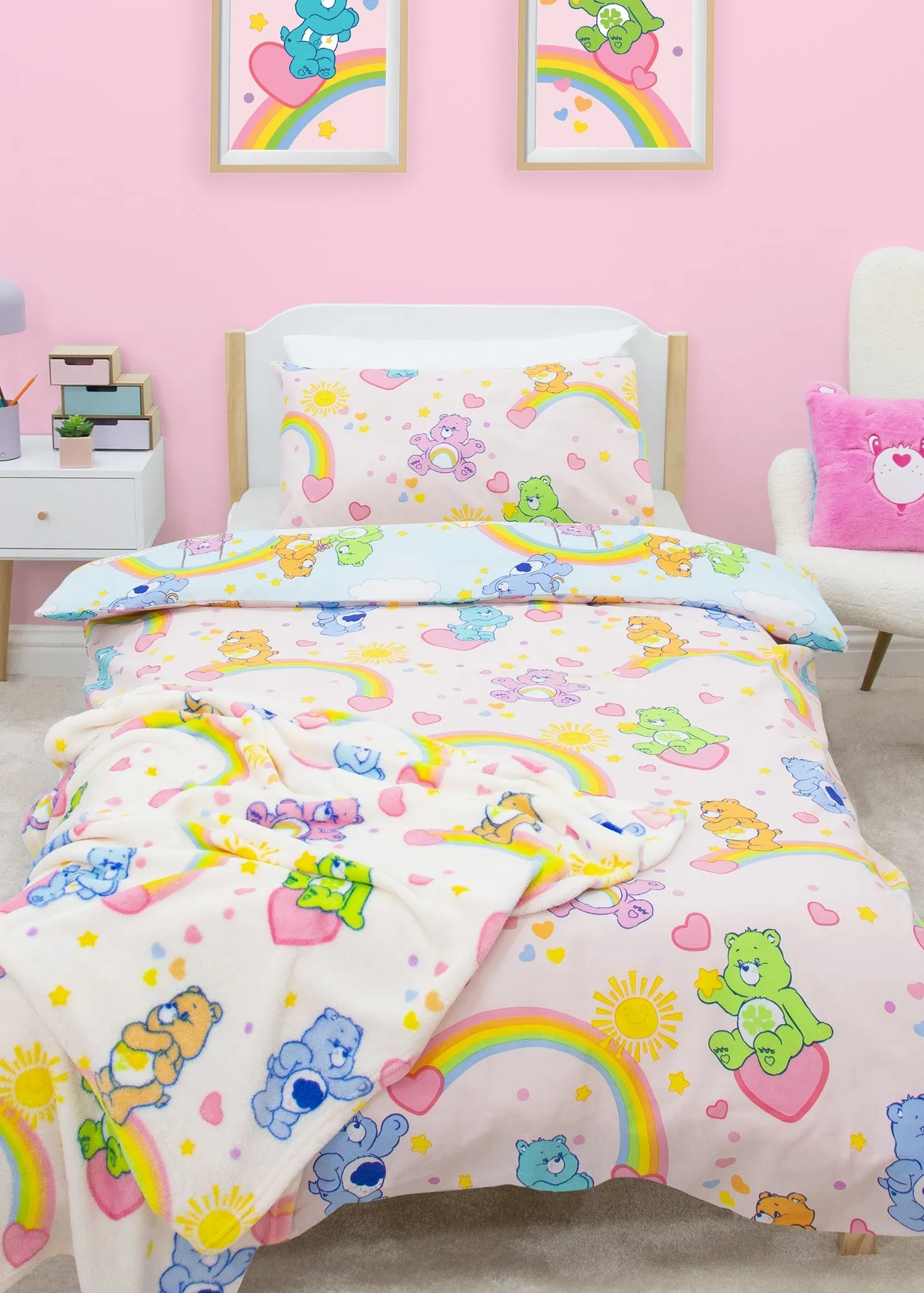 Care Bears Sunshine Single Duvet Cover Set - Multi, Polycotton product