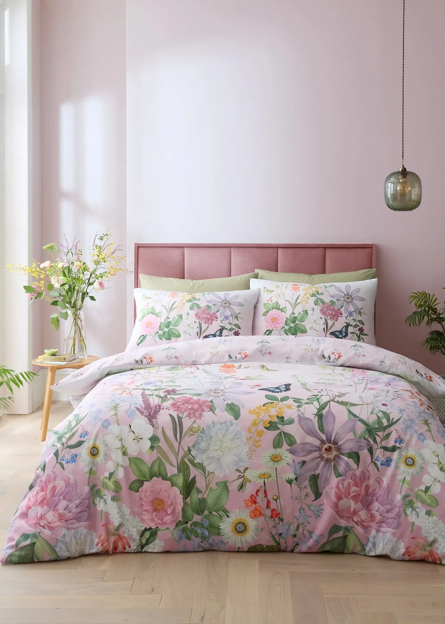 Enchanted Butterfly Garden So Soft Single Duvet Cover Set - Pink product