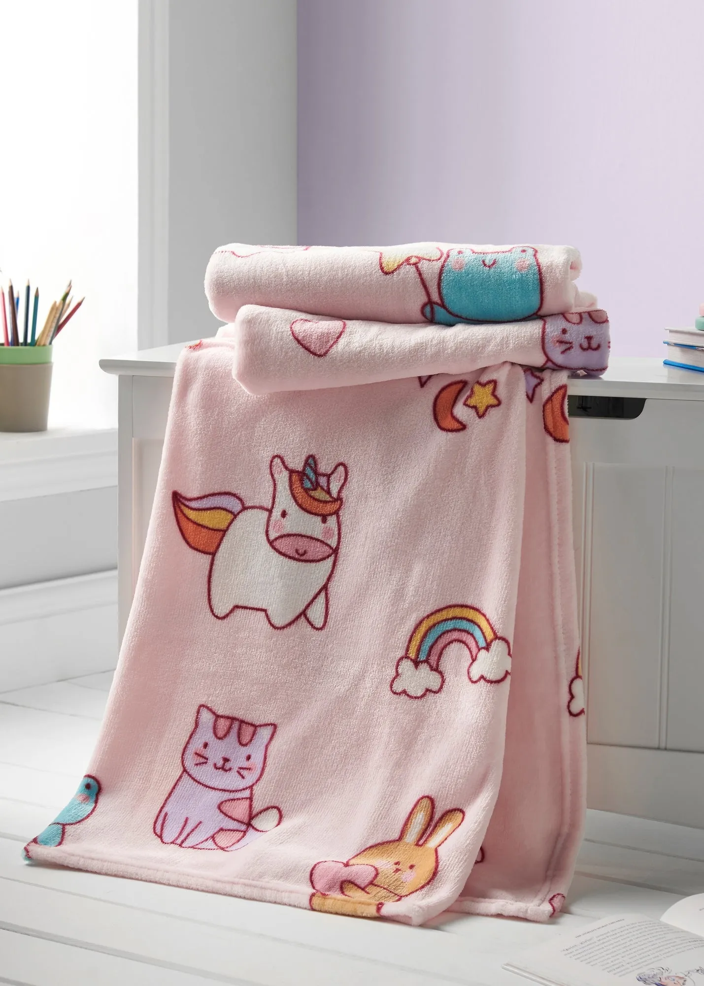 Forever Together Fleece Blanket Throw - Pink product