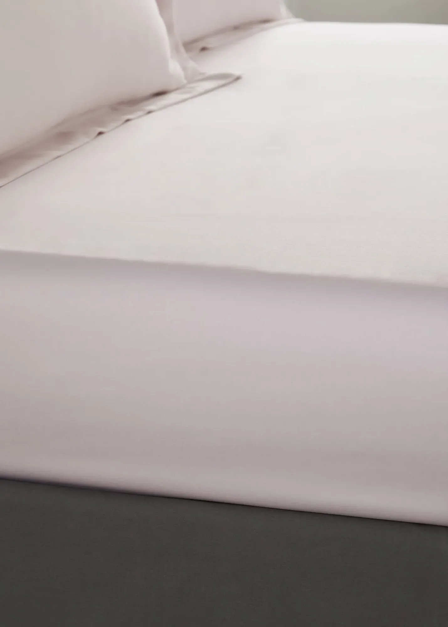 Silky Soft Satin Single Fitted Sheet - Pink, Polyester product