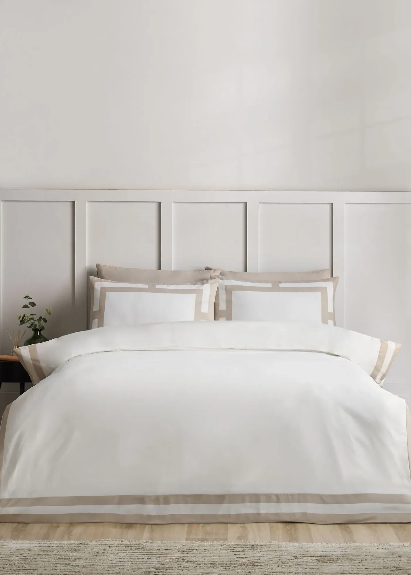 So Soft Mono Panel Single Duvet Cover Set - Natural, Microfibre product