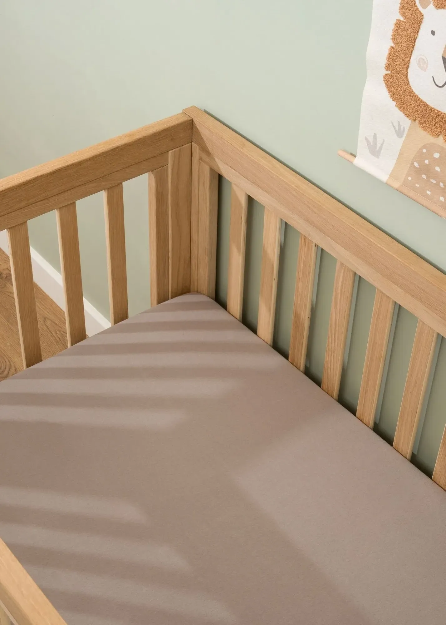 2-Pack Cot Bed Fitted Sheets - Grey, Cotton Jersey product