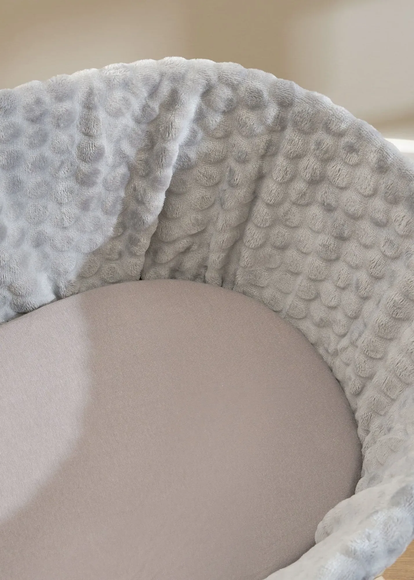 2-Pack Fitted Moses Basket Sheets - Grey, Cotton Jersey product