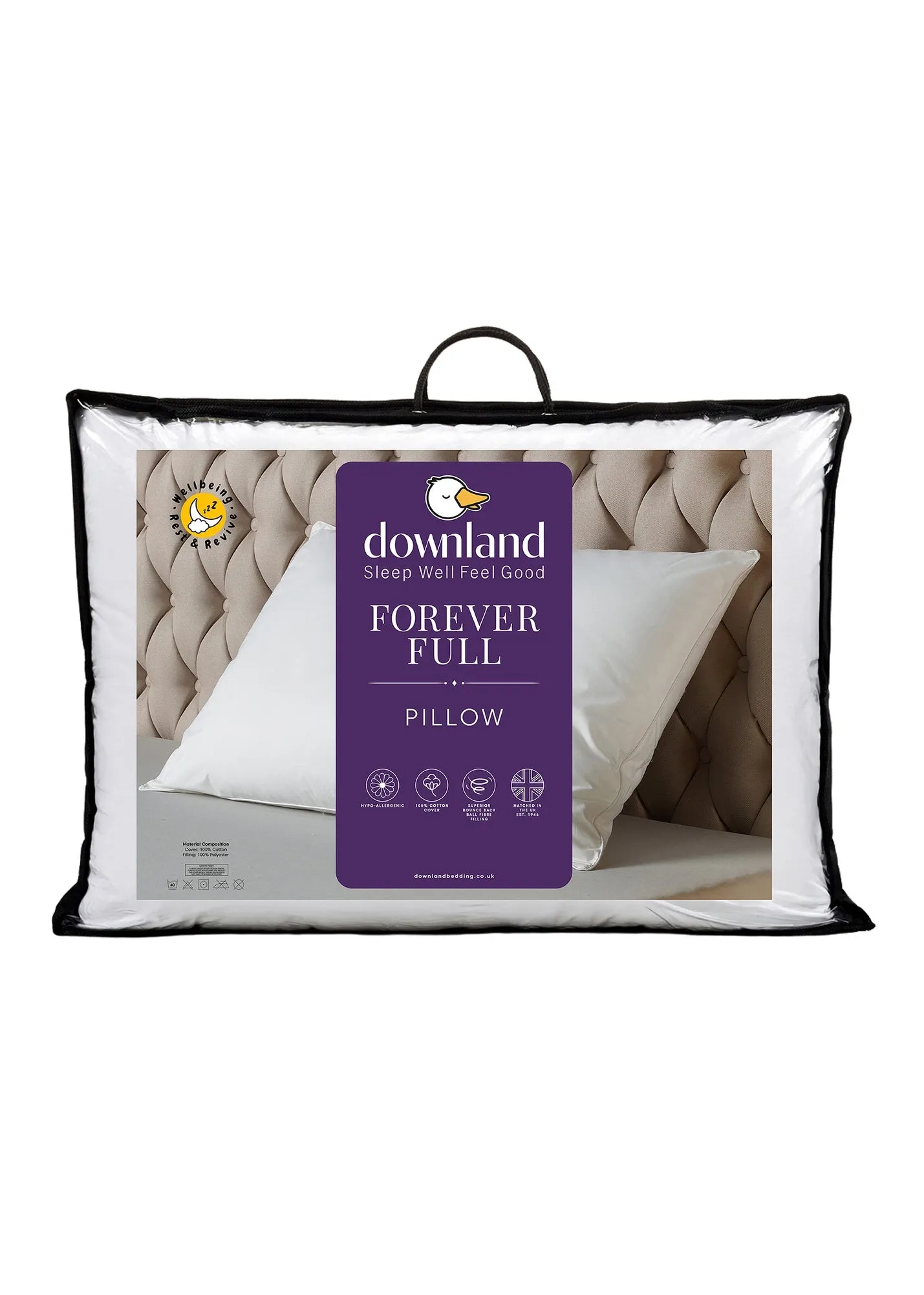Forever Full Pillow - White, Polyester product