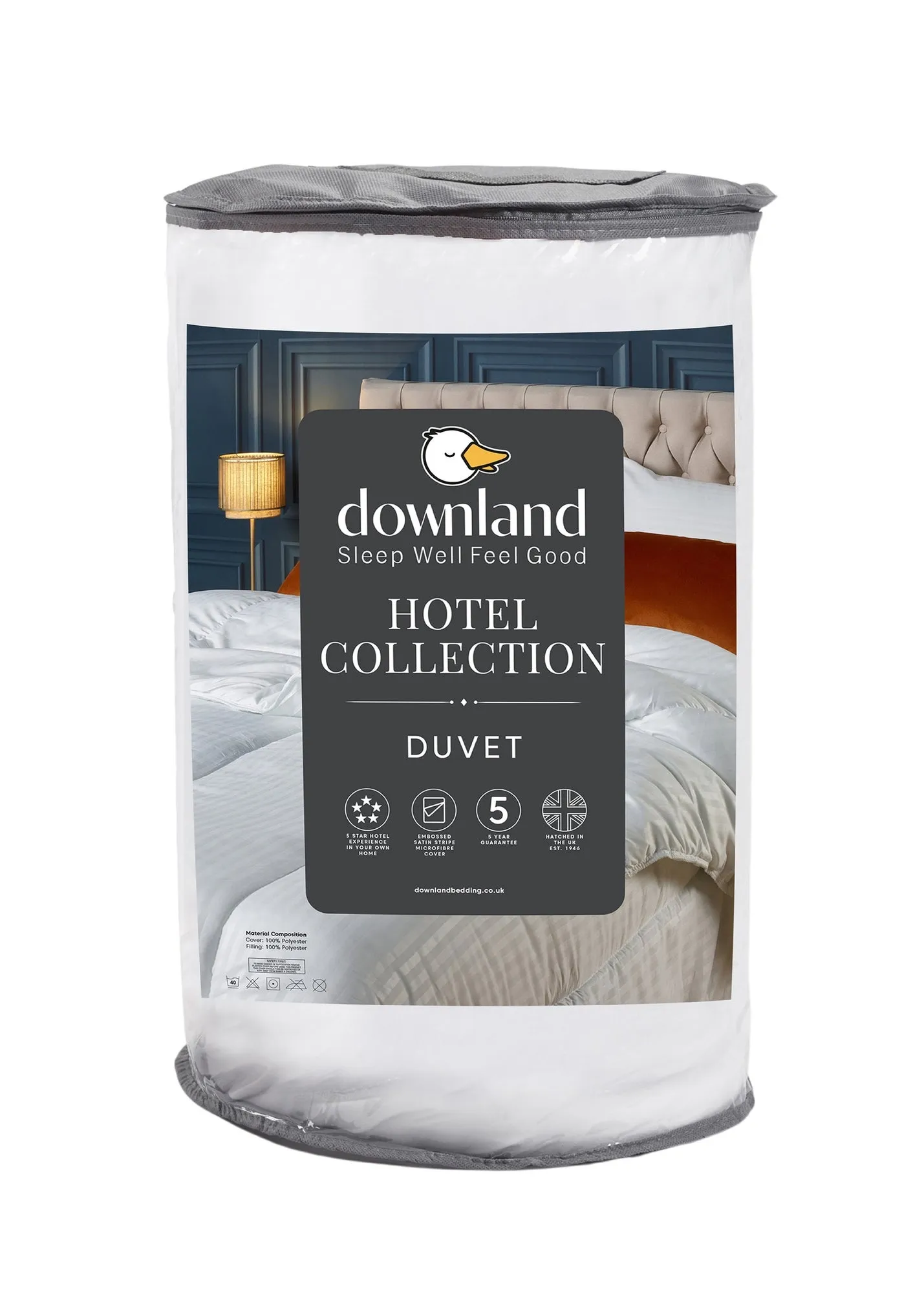 Hotel Single 10.5 Tog Duvet - White, Polyester product