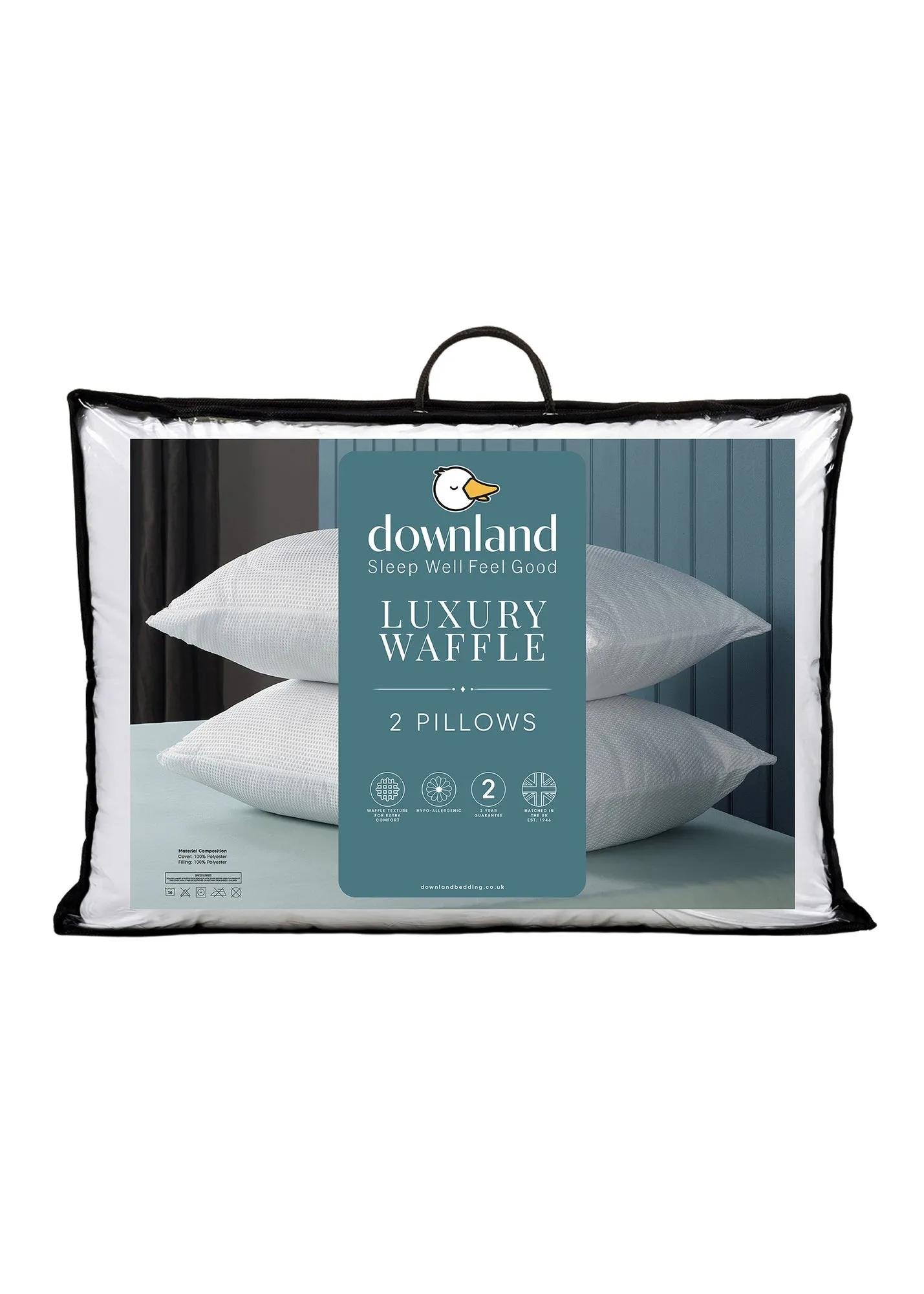 Waffle Pillow Pair - White product