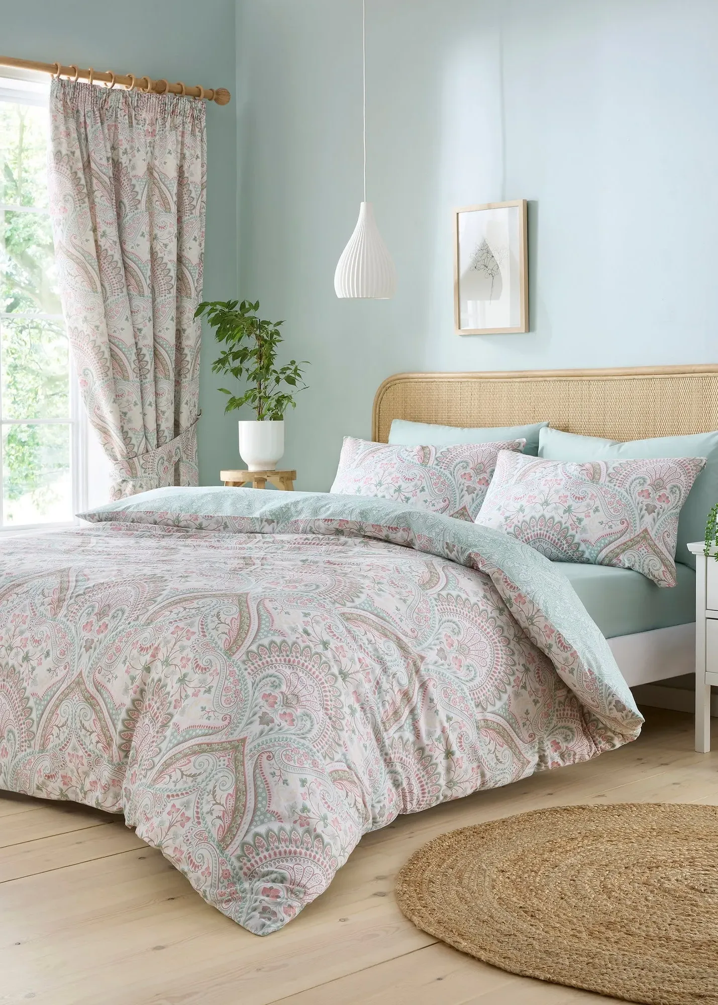 Palais Single Reversible Duvet Cover Set - Green product