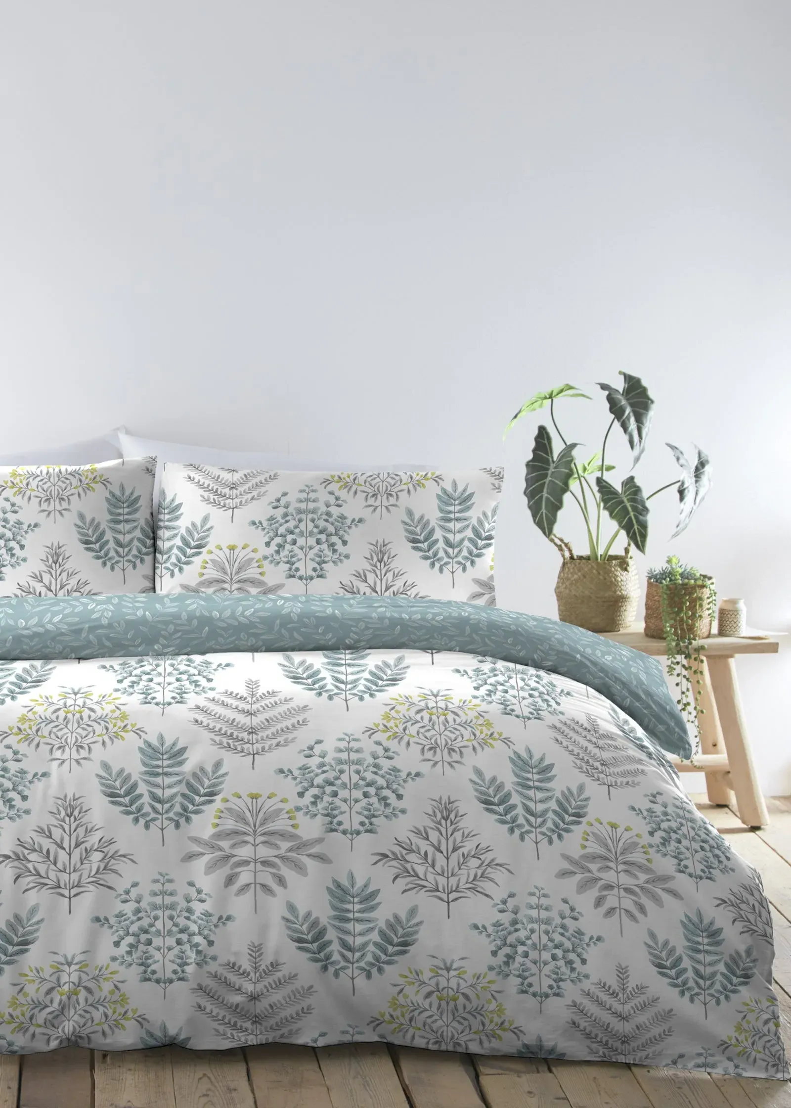 Emily Single Duvet Set - Blue, Polycotton product