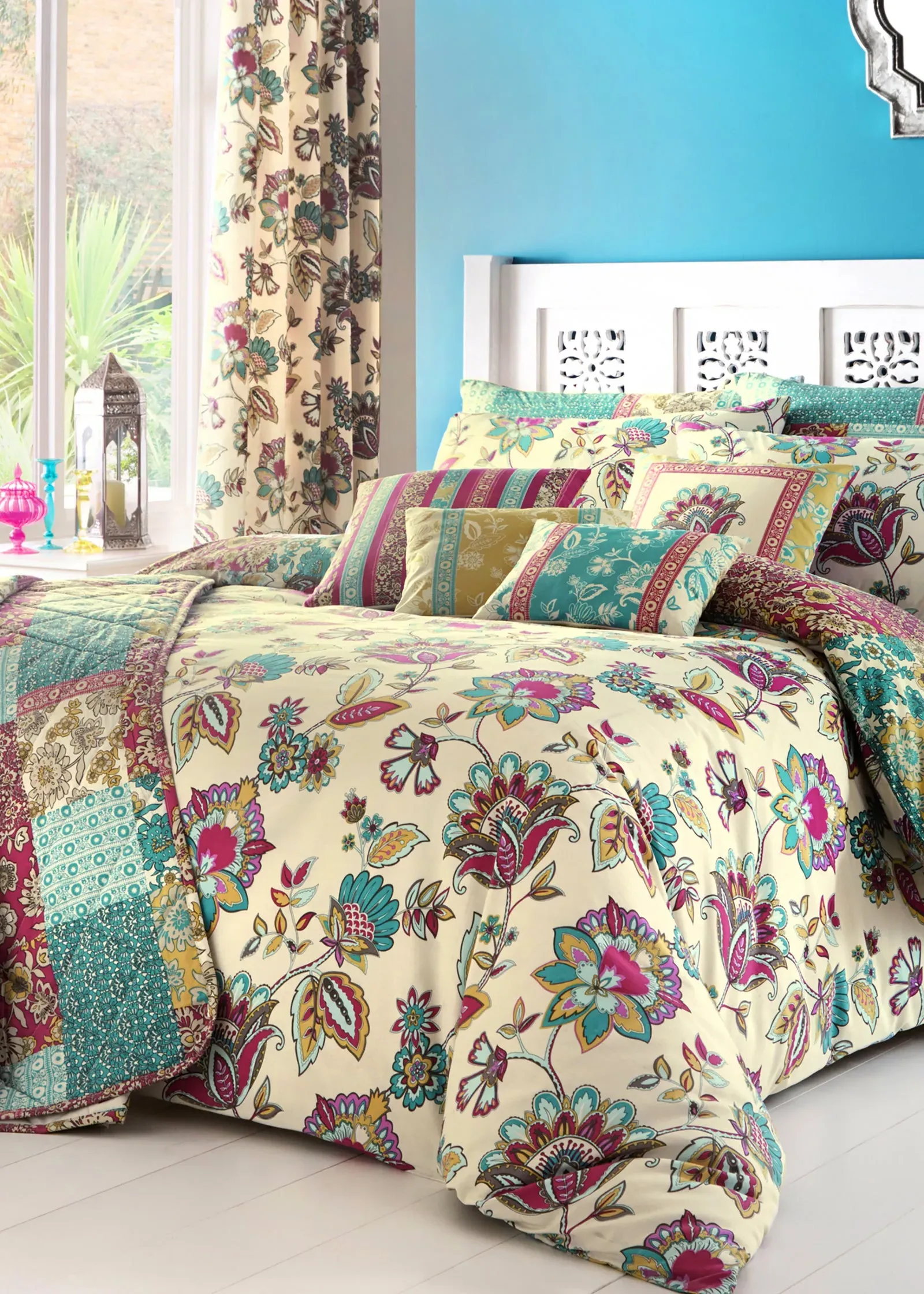 Marinelli Single Duvet Set - Blue, Polyester-Cotton product