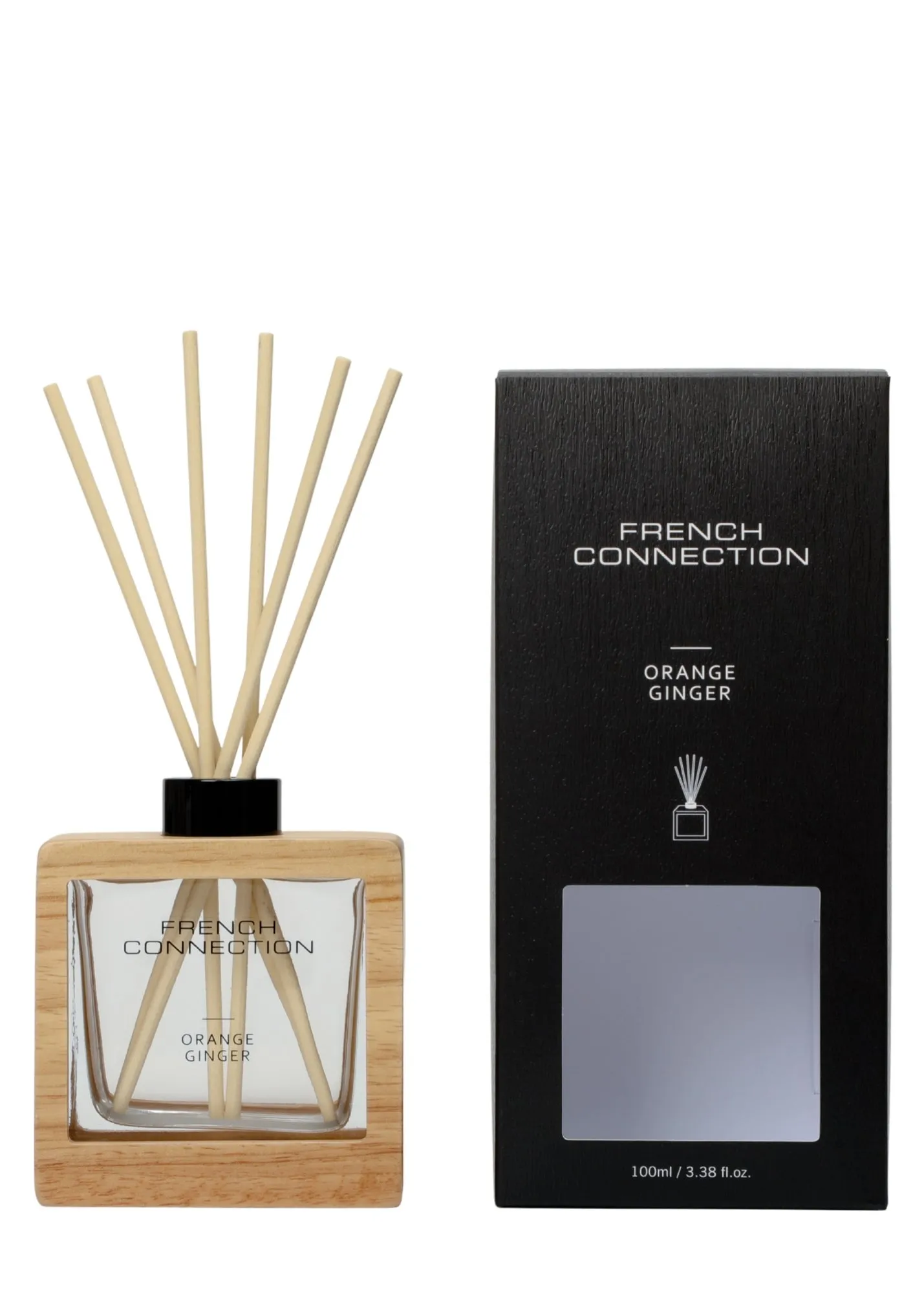 Reed Diffuser with Natural Wooden Surround - Brown, 100ml product