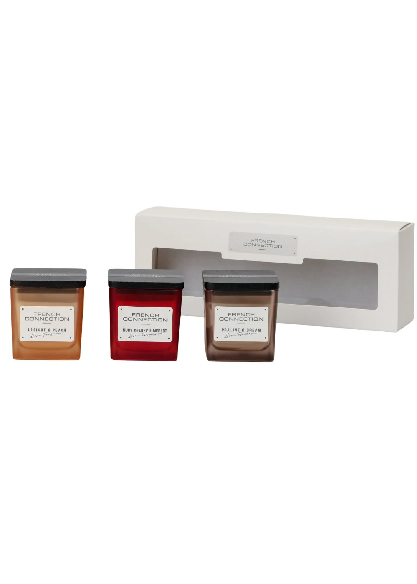 Square Range 3-Piece Scented Candle Gift Set - Cream product