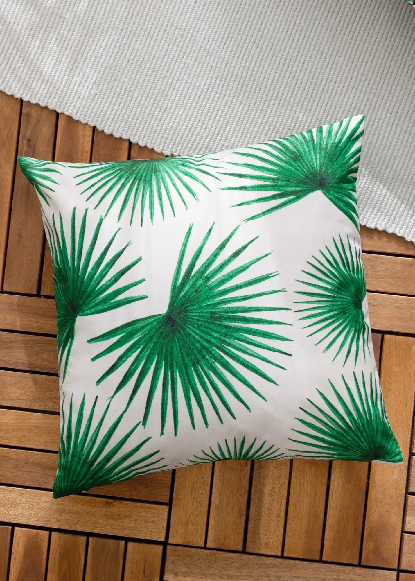 Agave Tropical Outdoor Cushion - Green, Polyester product
