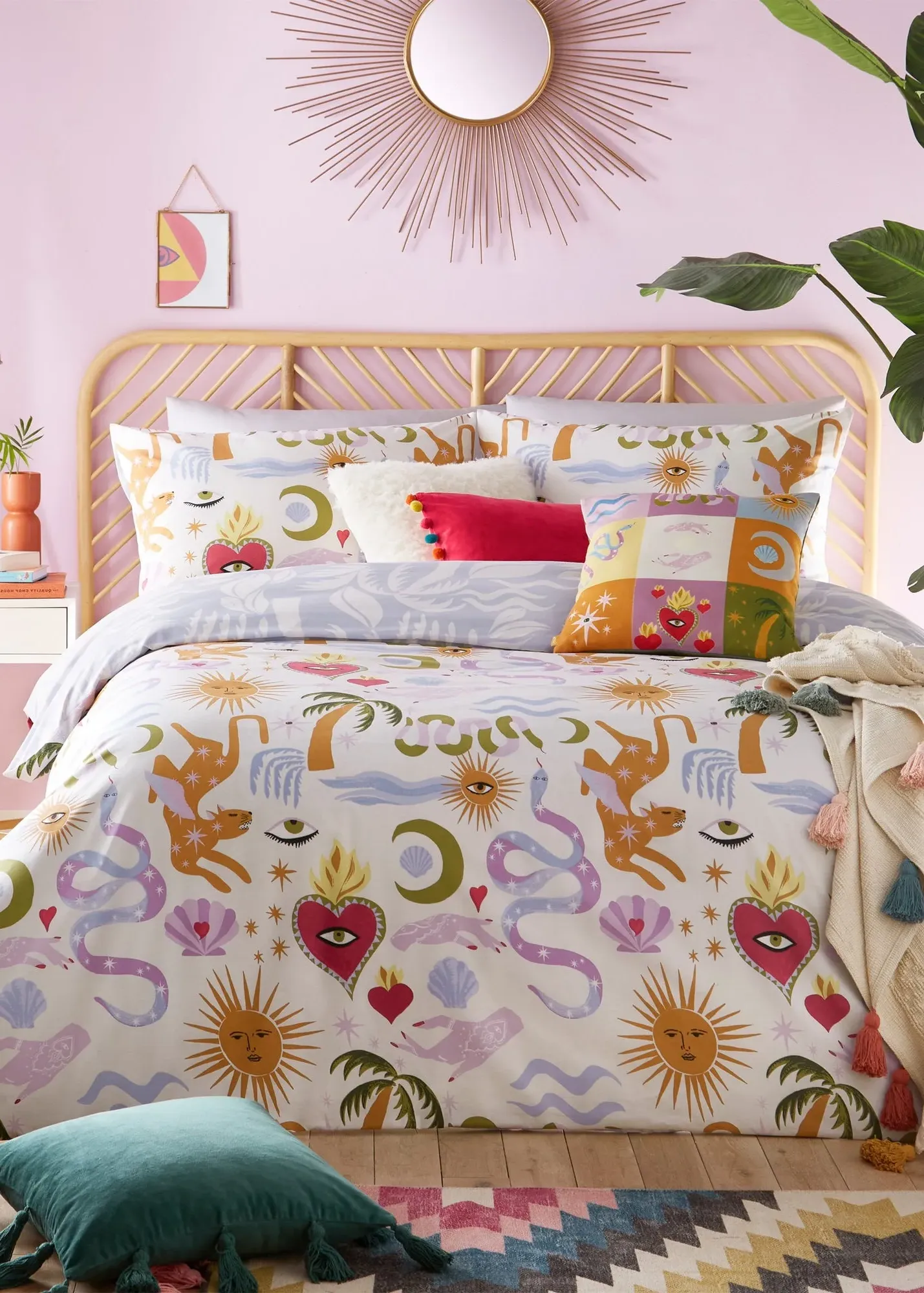 Alchemy Abstract Single Duvet Set - Multi, Cotton Blend product
