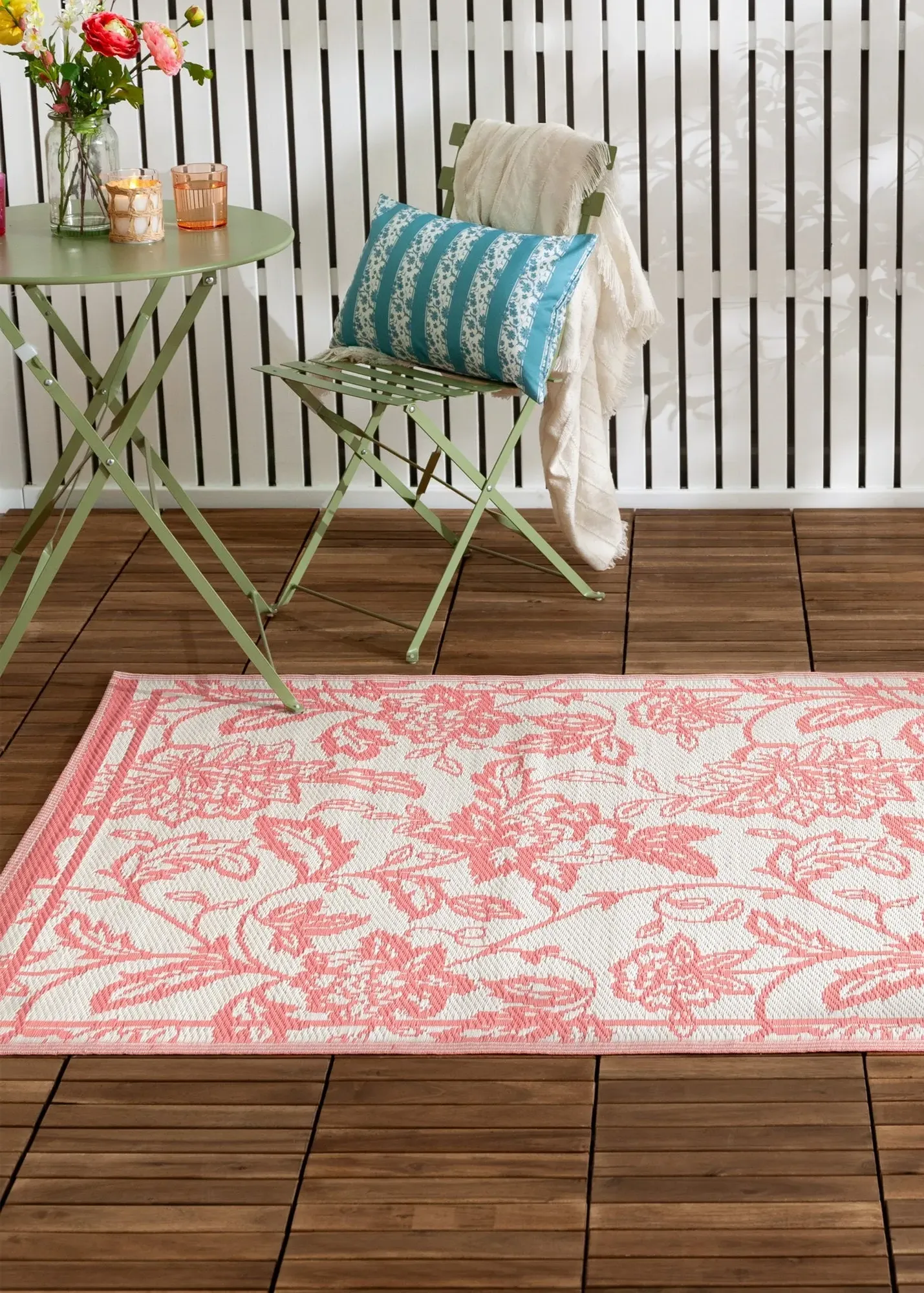 Anemone Woven Jacquard Outdoor Rug - Multi, Recycled Polypropylene product
