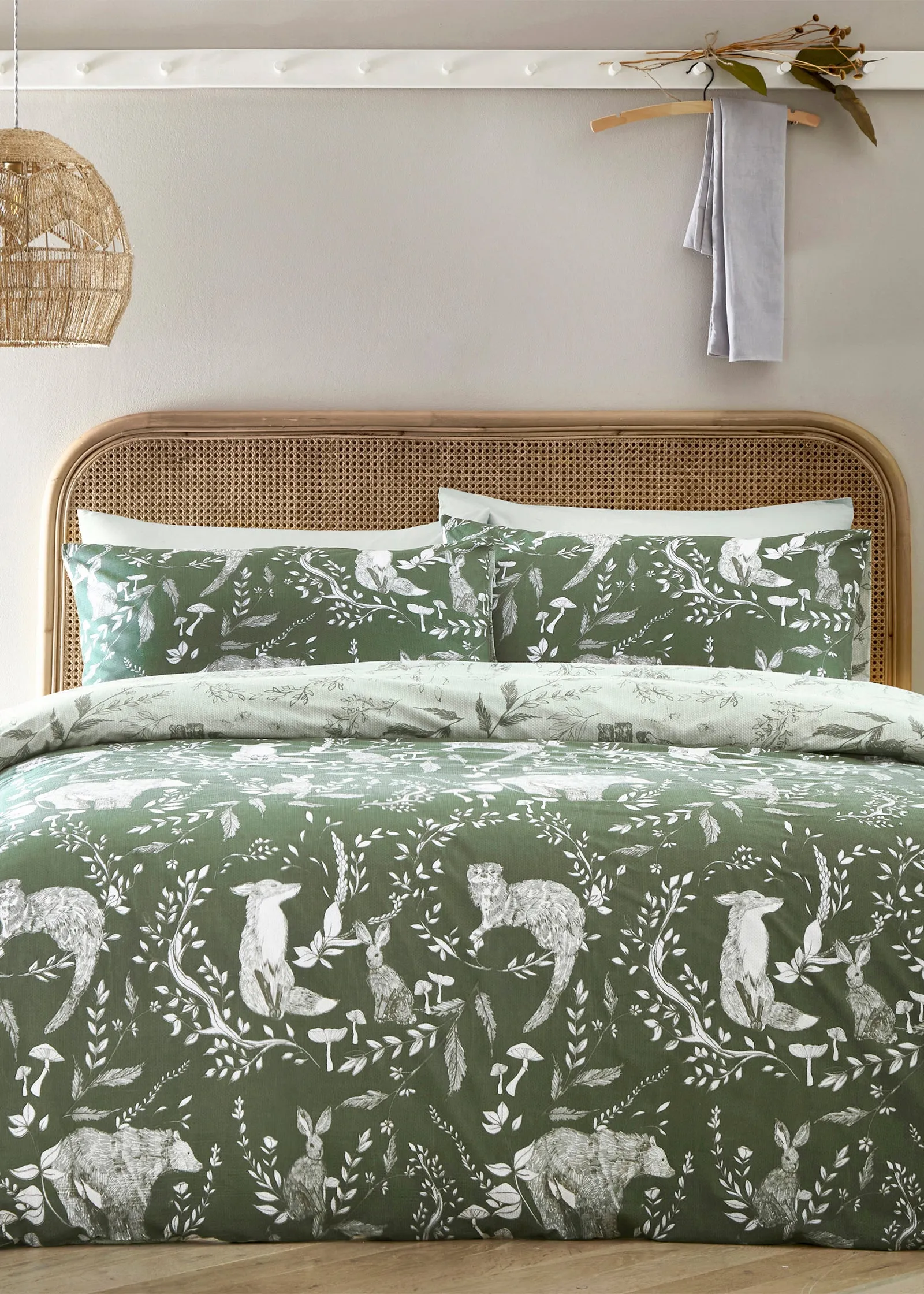Buckthorn Single Duvet Cover Set - Green product