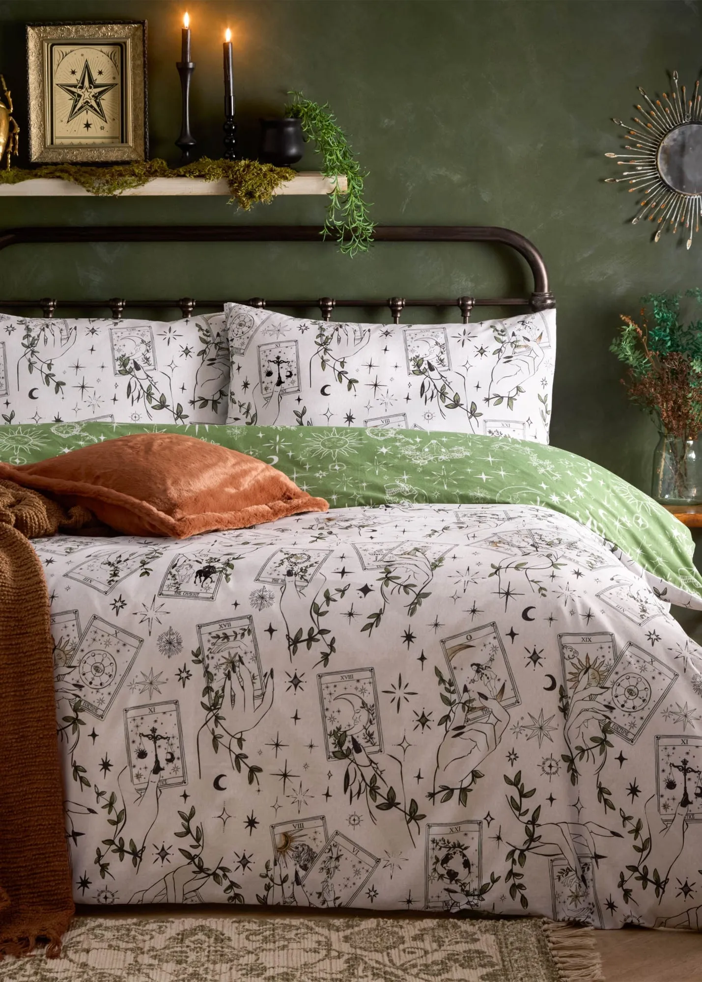 Celestial Stories Single Reversible Duvet Set - Green product
