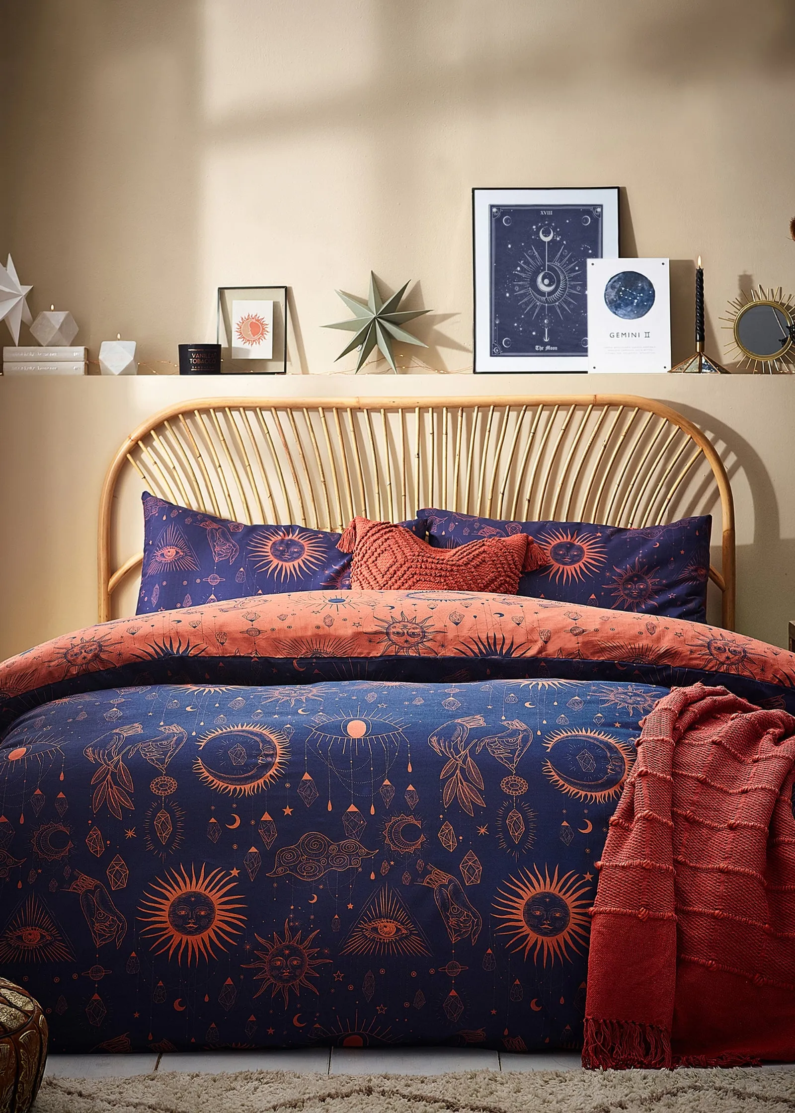 Constellation Celestial Single Duvet Cover Set - Navy product