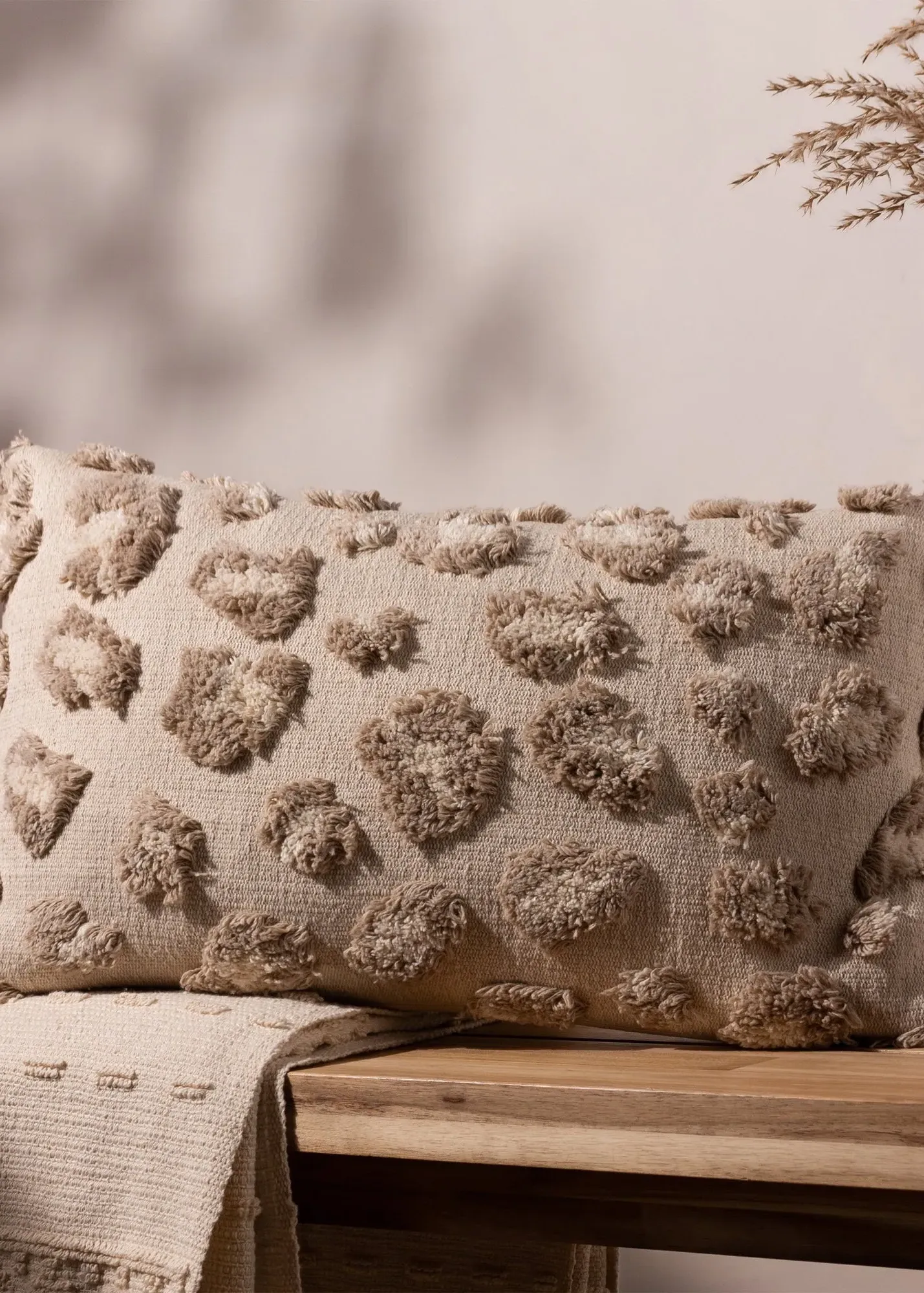 Maeve Tufted Cushion - Natural, Cotton product