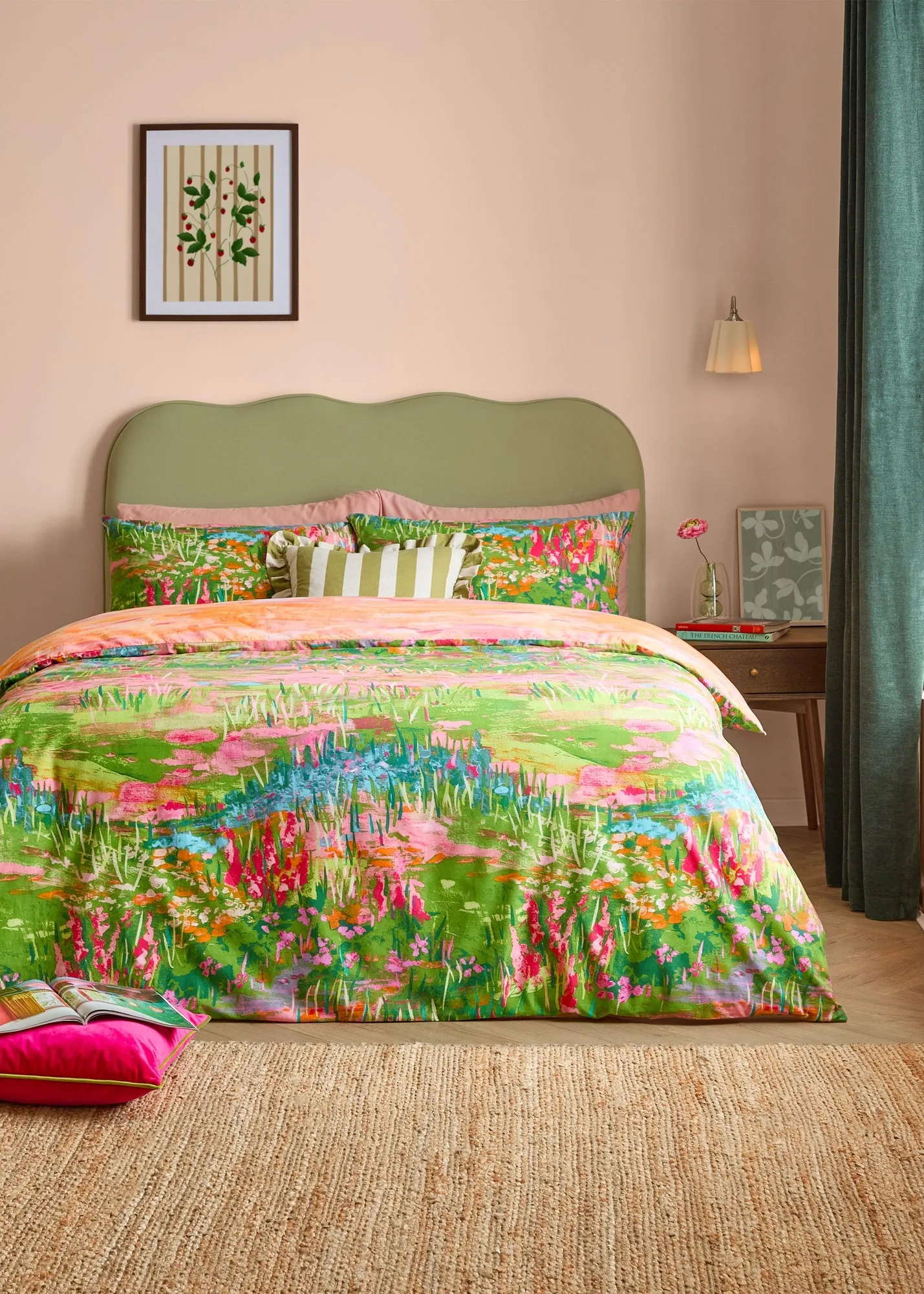 Meadow Escape Single Reversible Duvet Cover Set - Green product