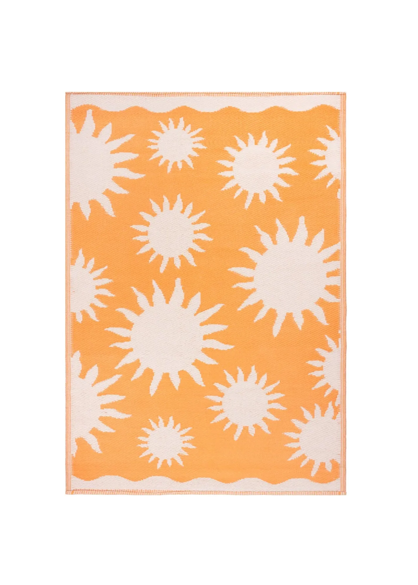Summer Solstice Sunrise Indoor/Outdoor Rug - Yellow, Polypropylene product