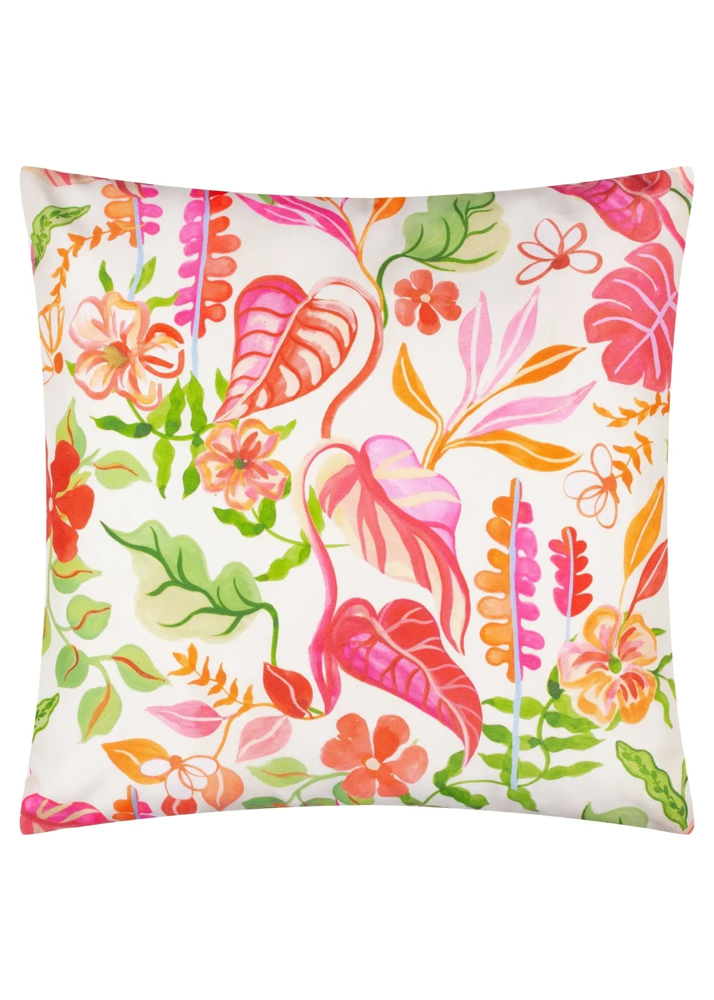 Tropical Bloom Reversible Outdoor Cushion - Natural, Polyester product