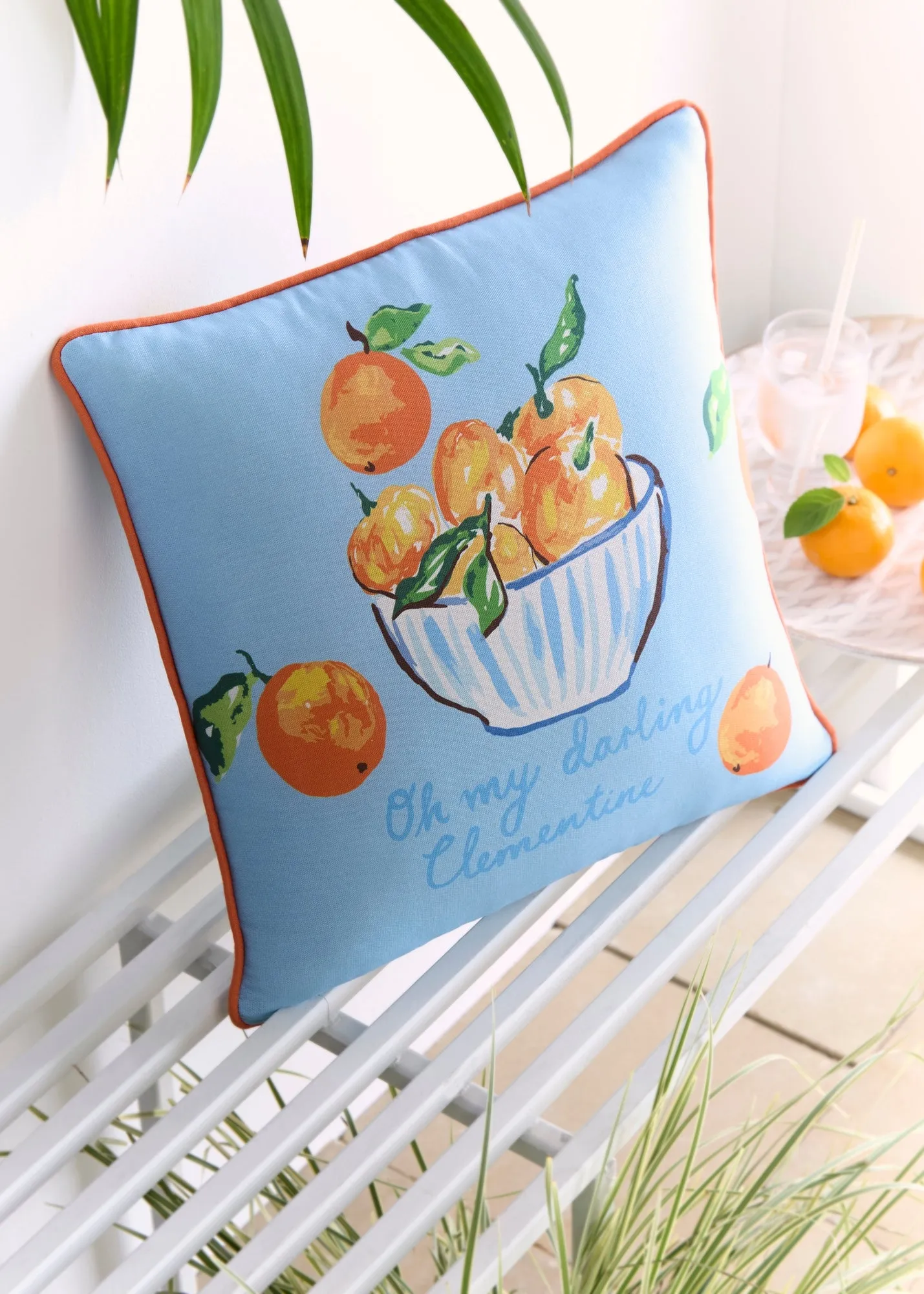 My Darling Clementine Filled Cushion Showerproof - Multi, Cotton product