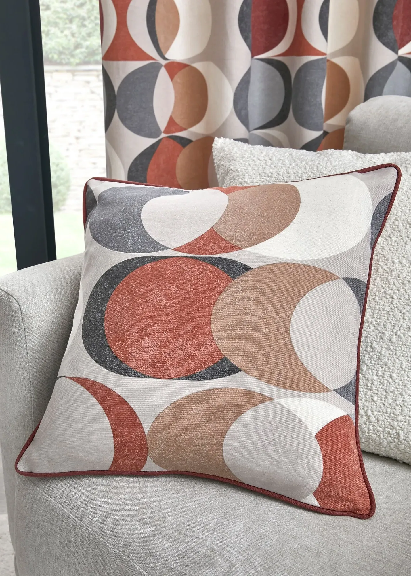 Sander Filled Cushion - Brown, Cotton product
