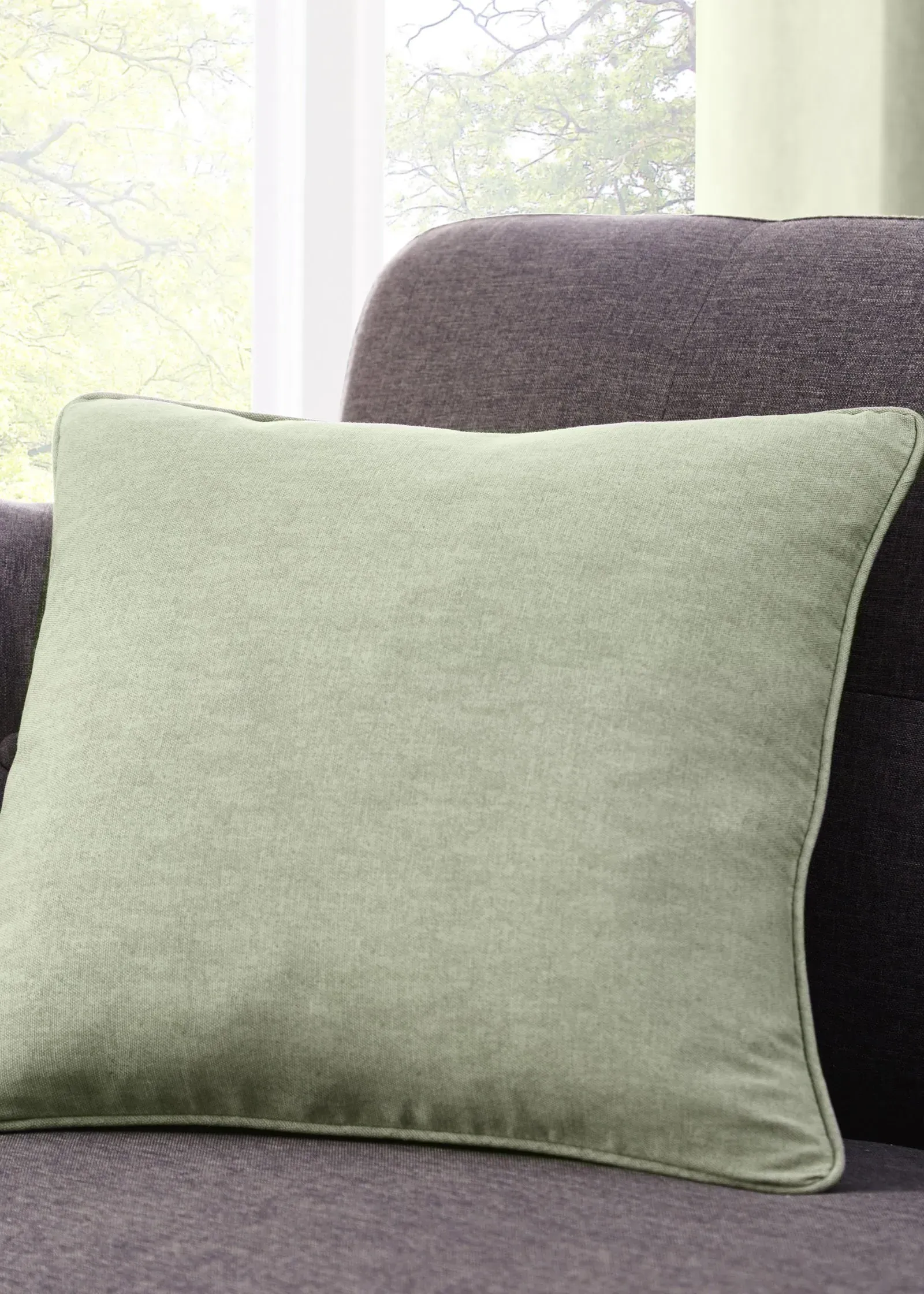 Sorbonne Filled Cushion - Green, Cotton product
