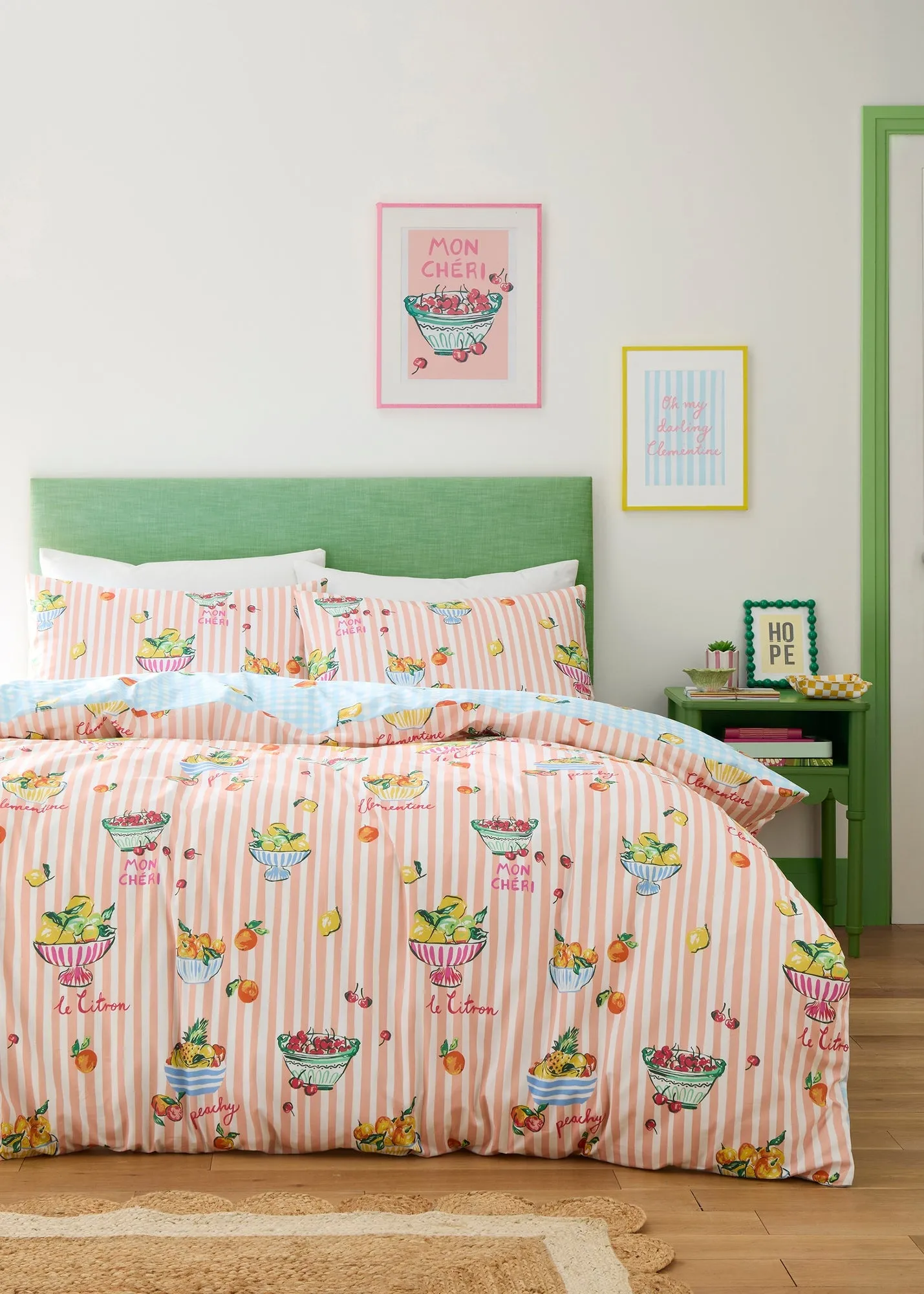 Summer Fruits Single Reversible Duvet Cover Set - Multi product
