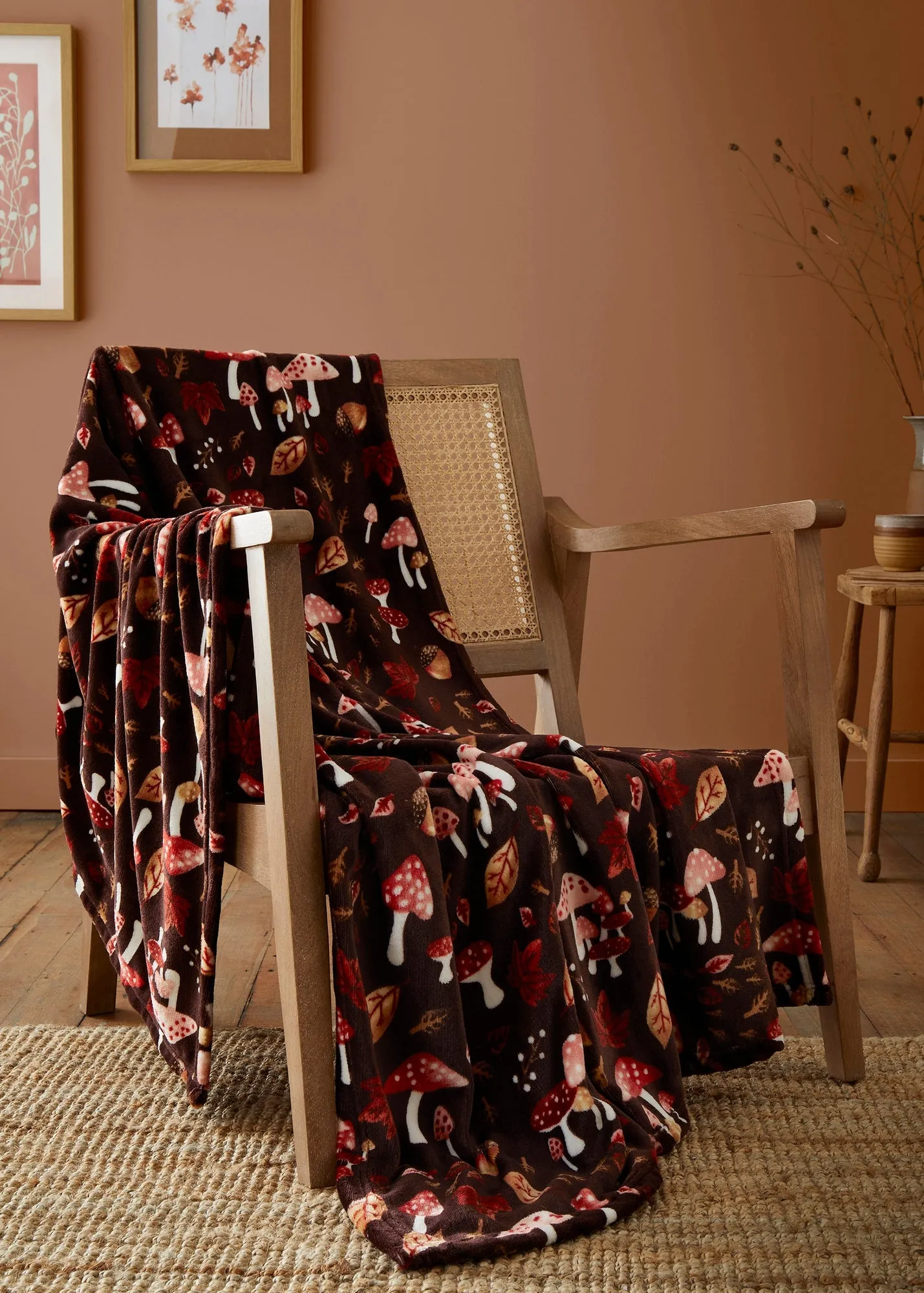 Woodland Dreams Soft Fleece Throw - Brown product
