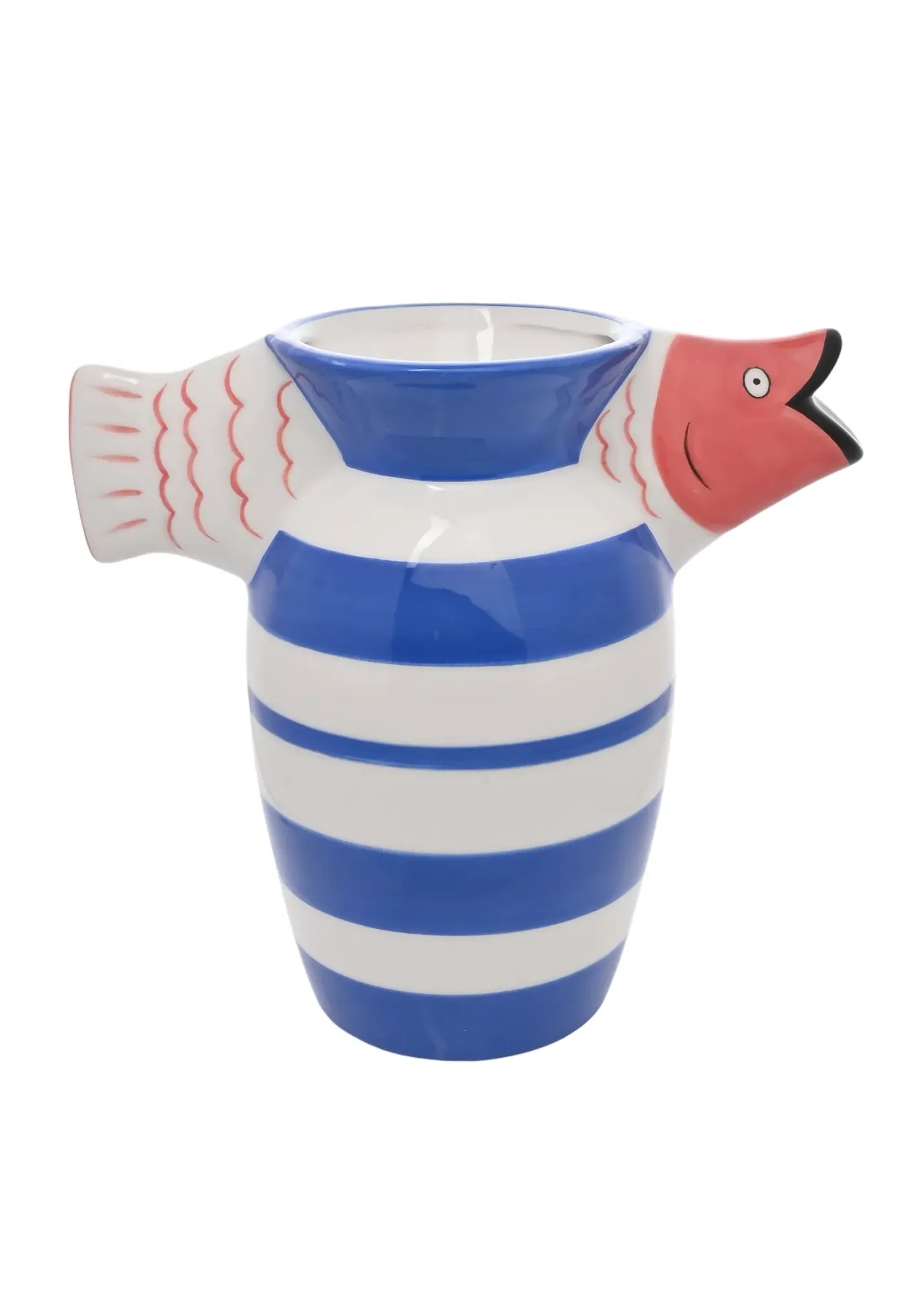 Fish Striped Ceramic Deco Vase - Multi product