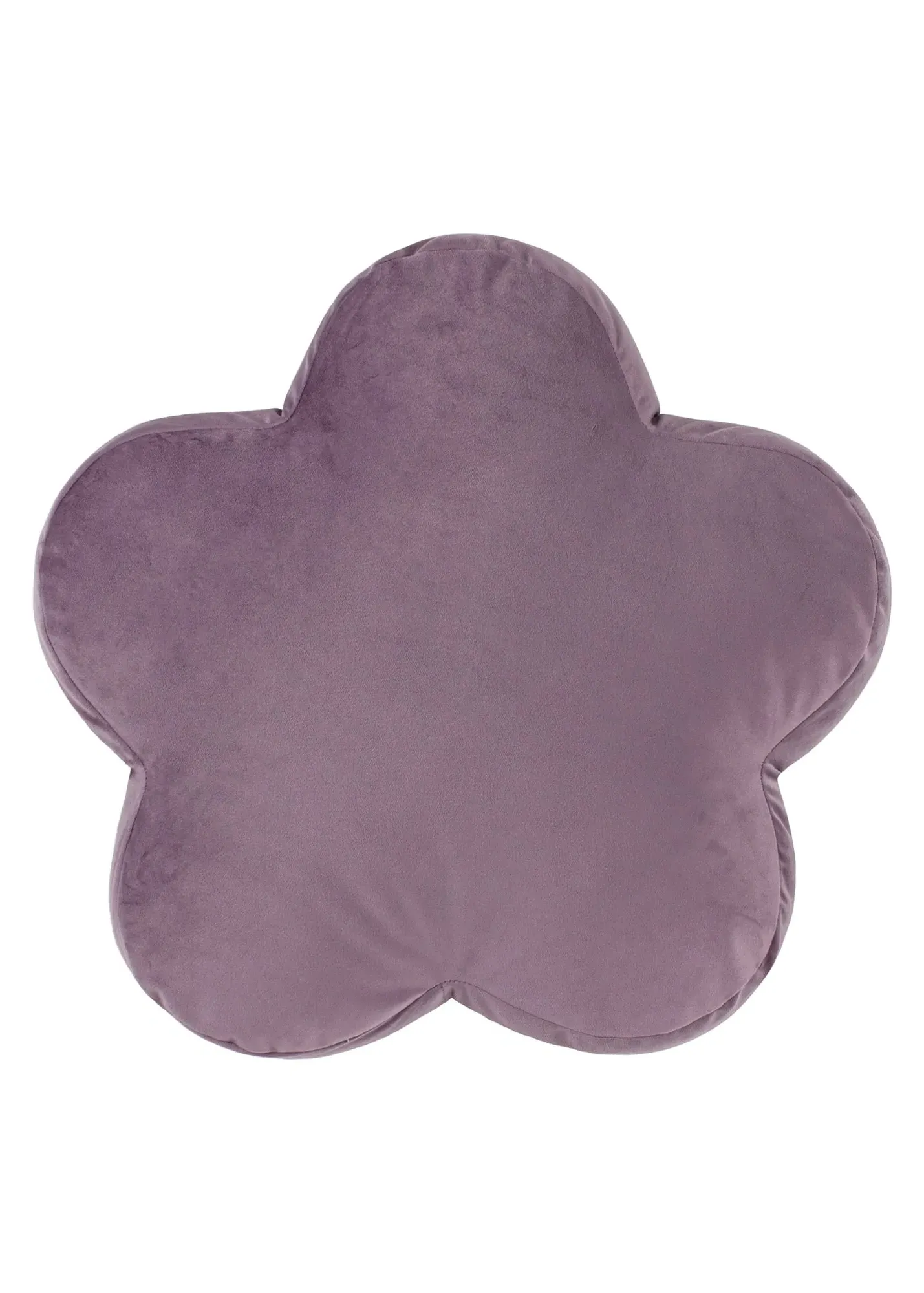 Flower Shape Filled Cushion - Purple, Velvet product
