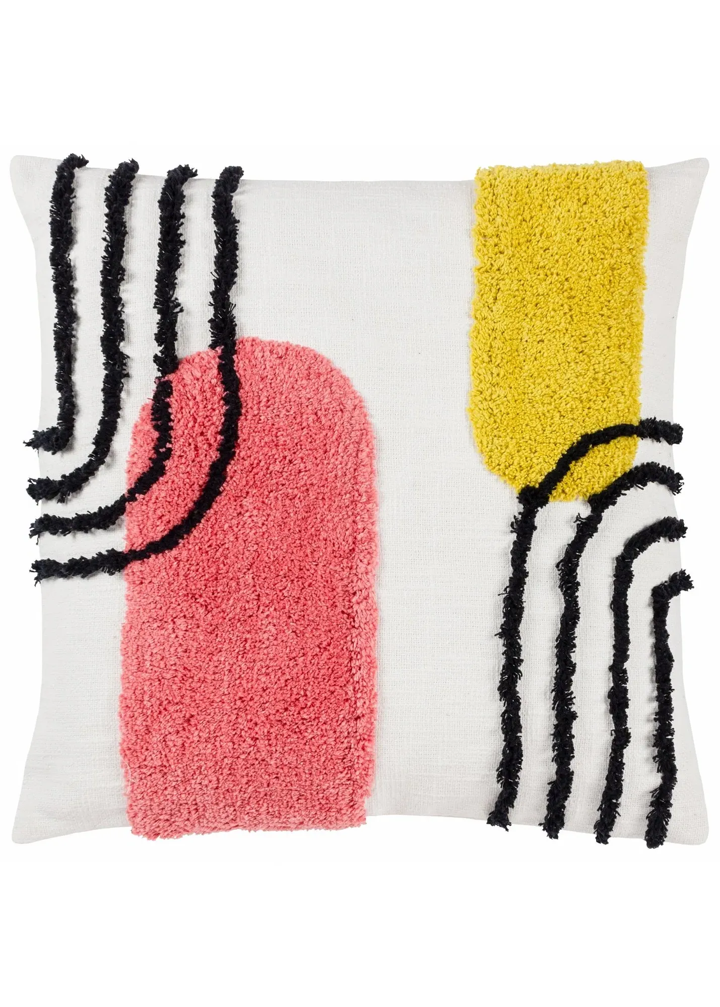 Tufted Filled Cushion - Pink, Cotton product