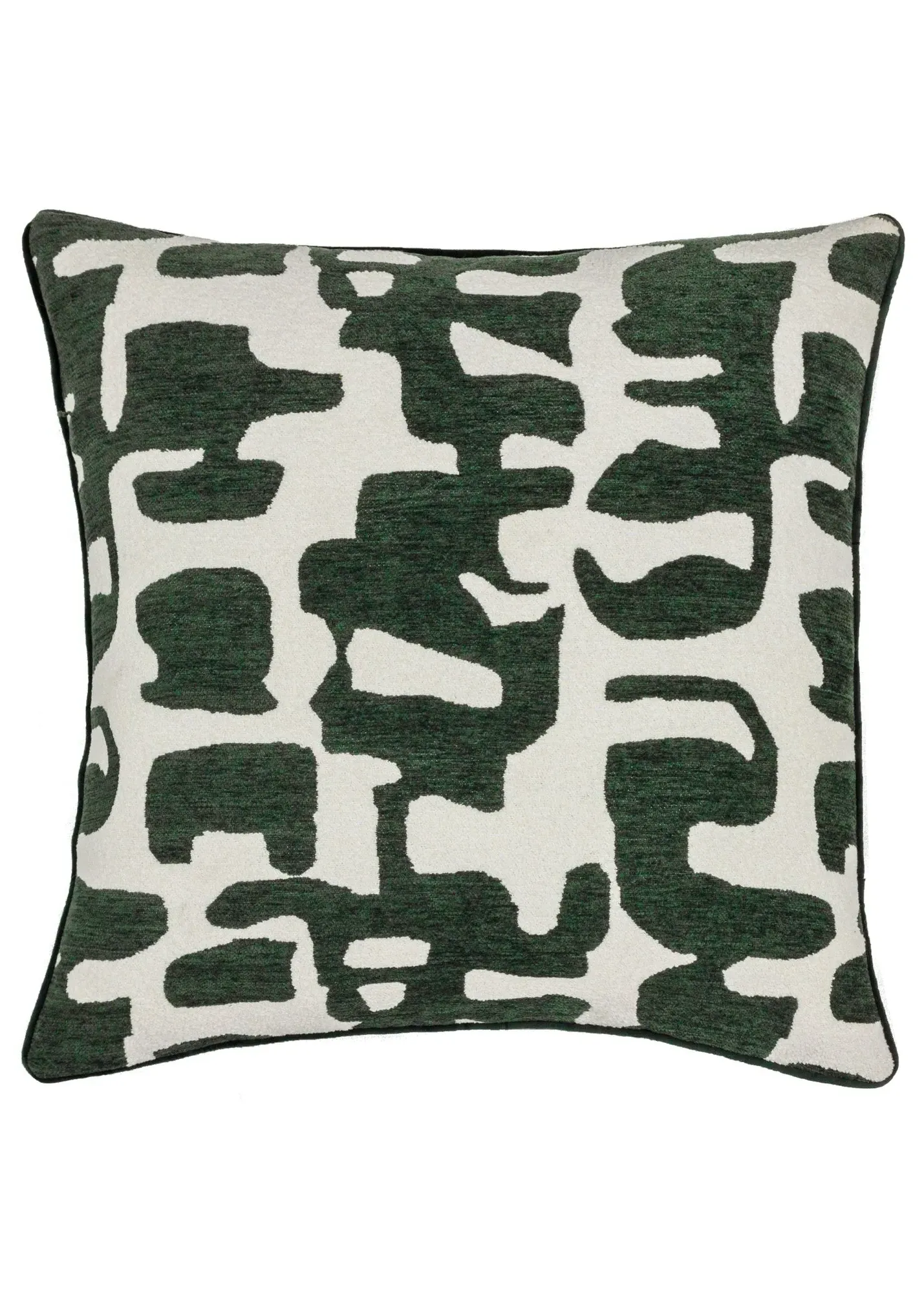 Caval Boucle Jacquard Filled Cushion - Green product