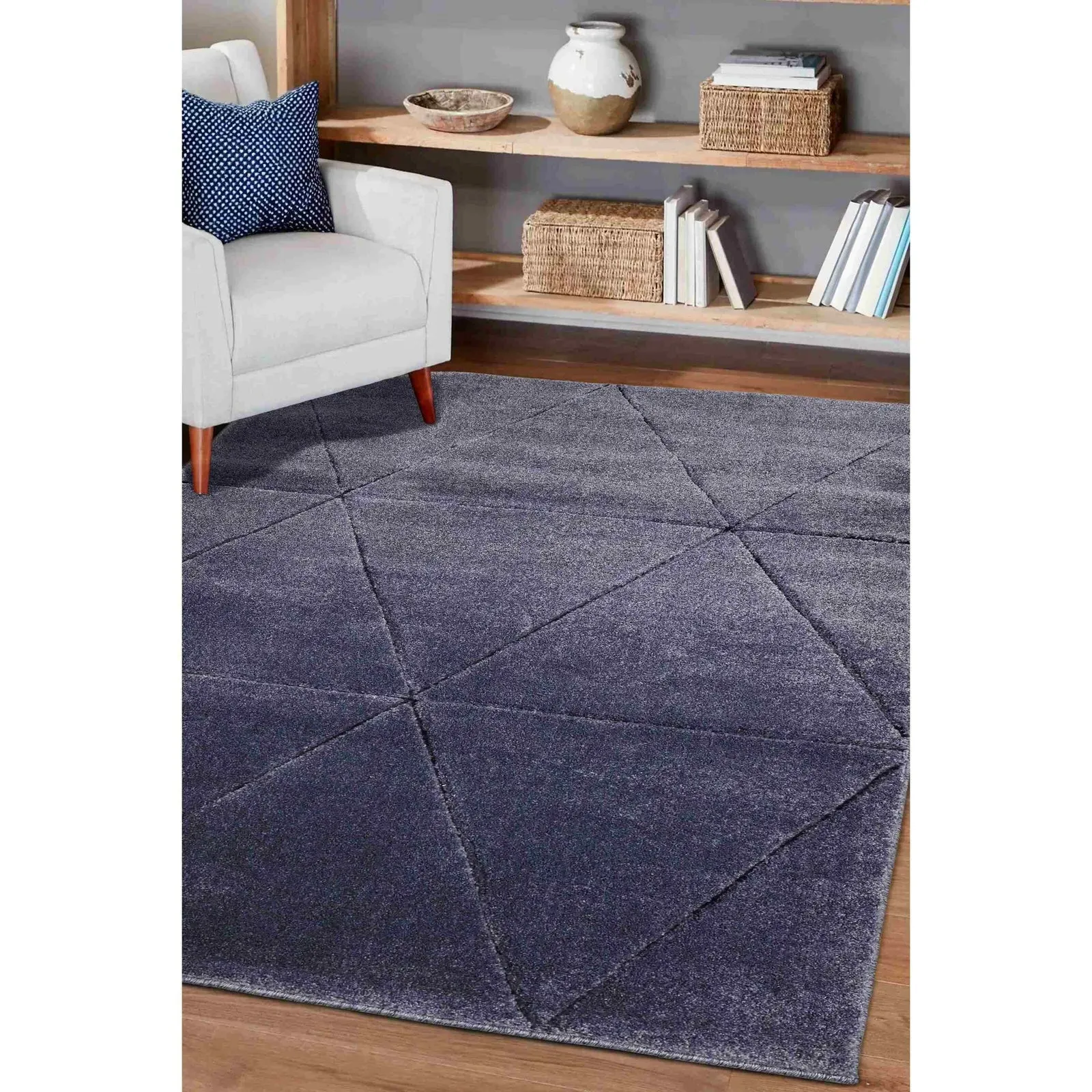 Capleton Geo Print Runner Rug - Blue product