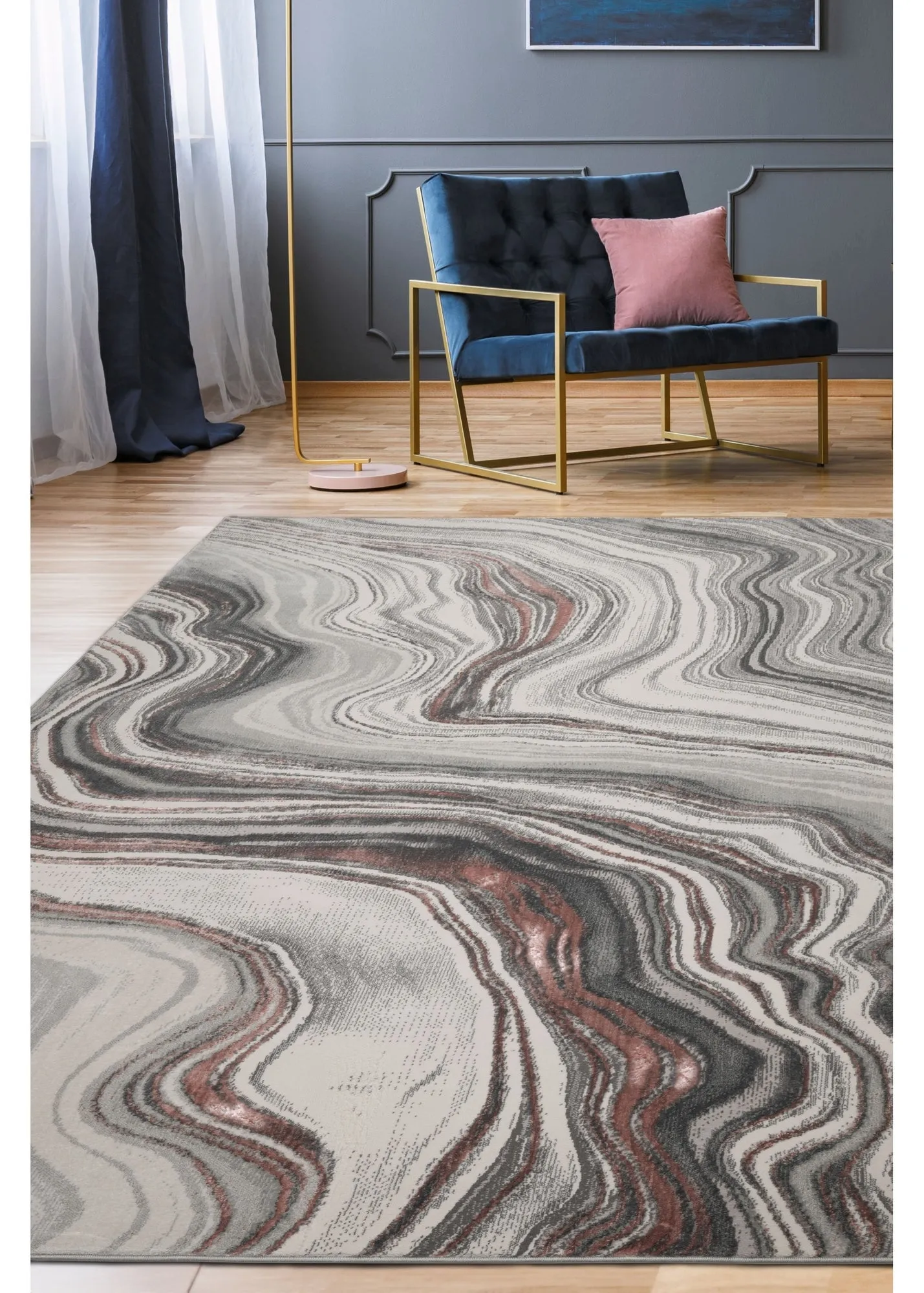 Dusk 120x170 Rug - Pink, Polyester product