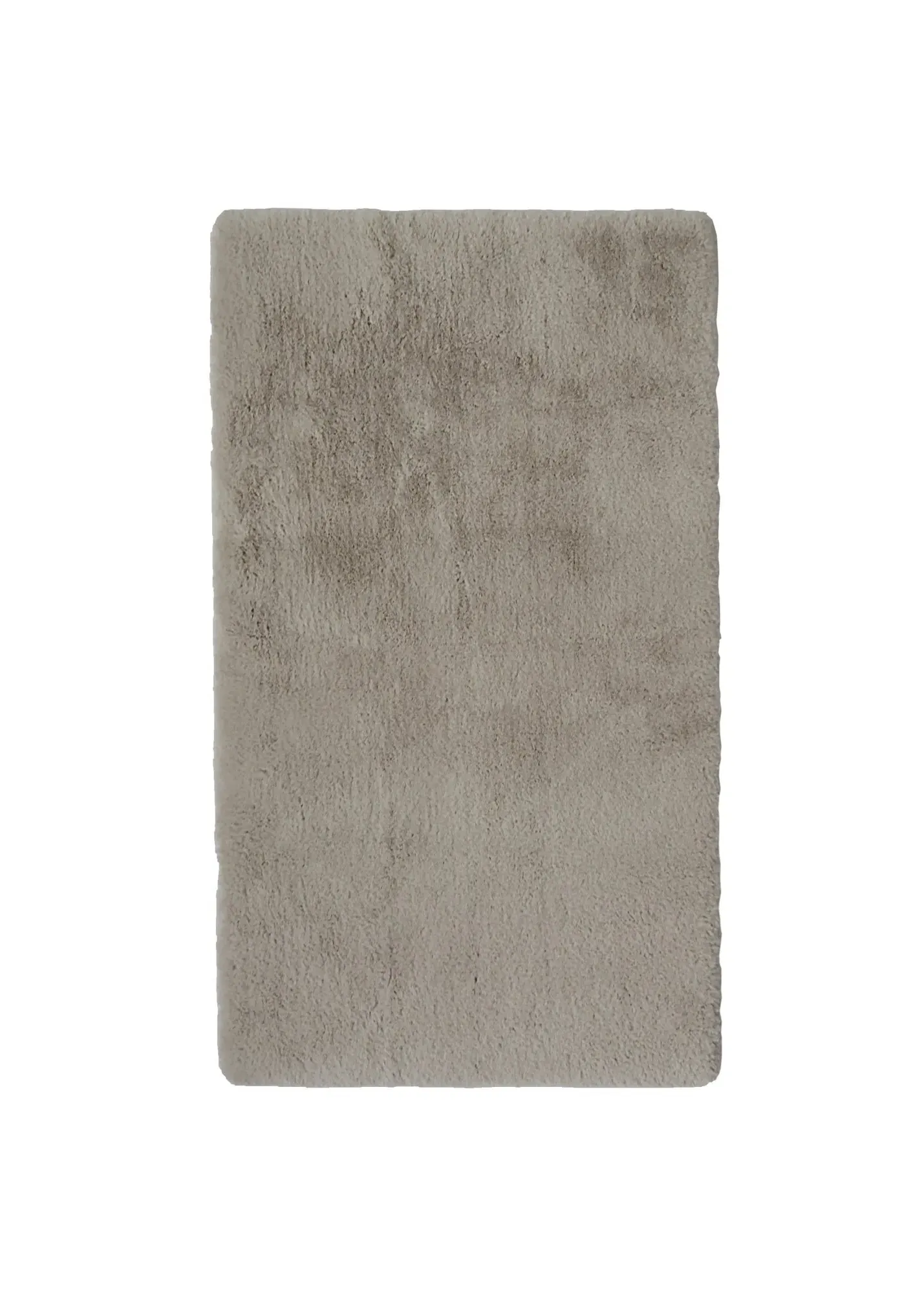 Faux Fur Oblong Rug - Grey, Polyester product