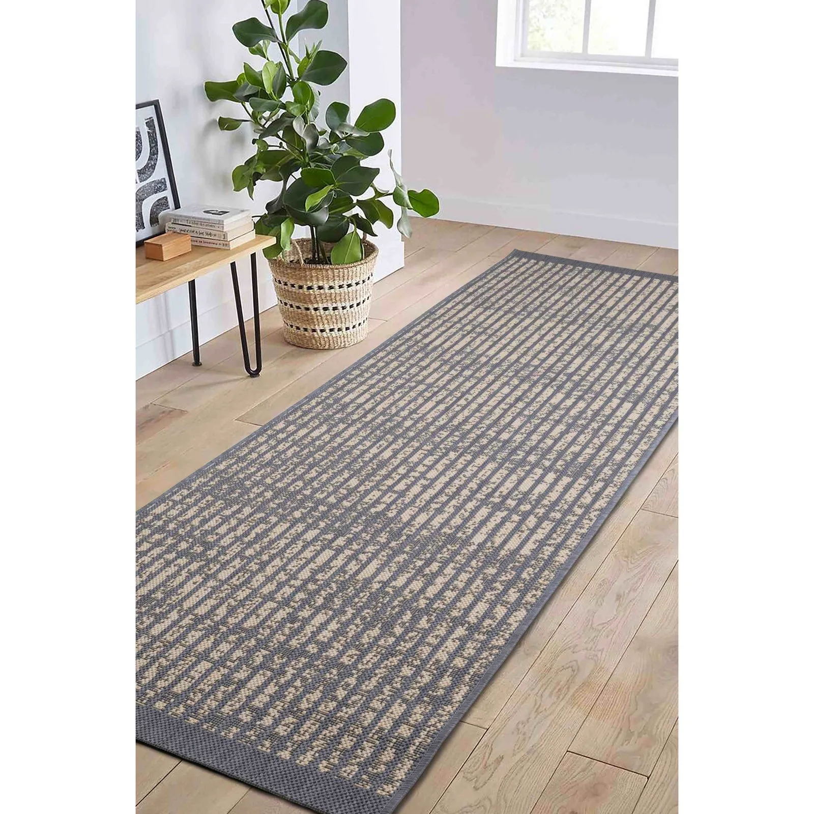 Hatch Design Runner Rug - Navy product