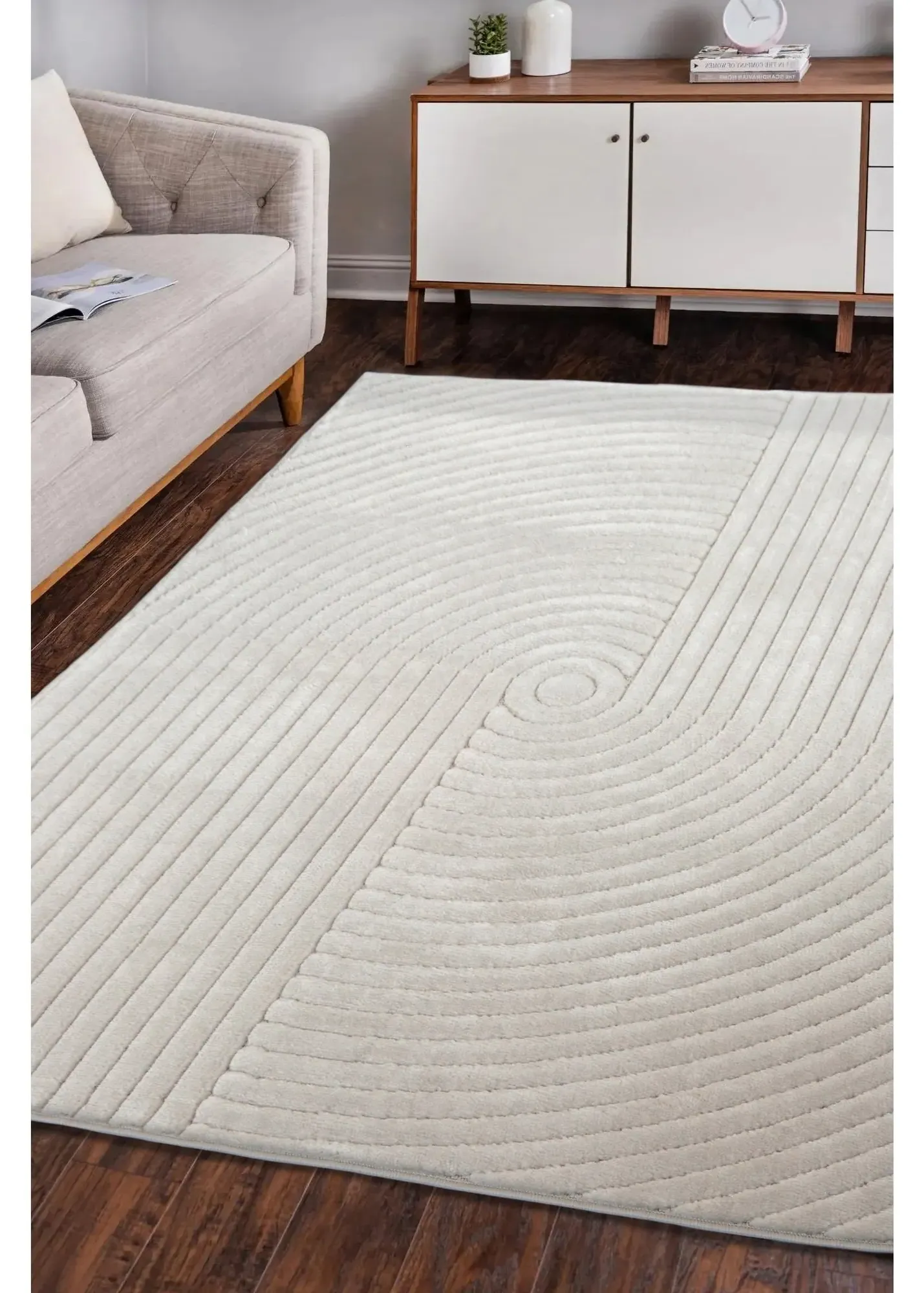 Malmo Knot Rug - White, Polypropylene product