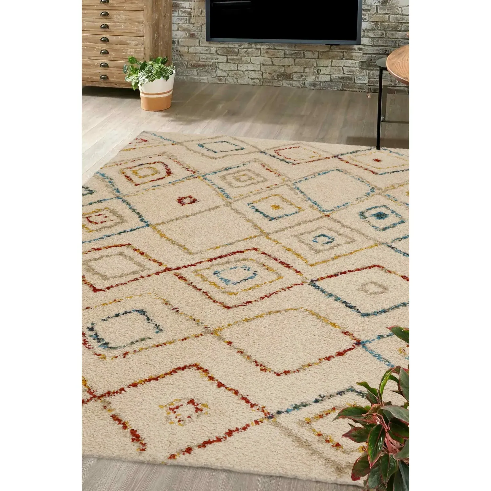 Noble Diamonds Brights Rug - Multi, Polypropylene product