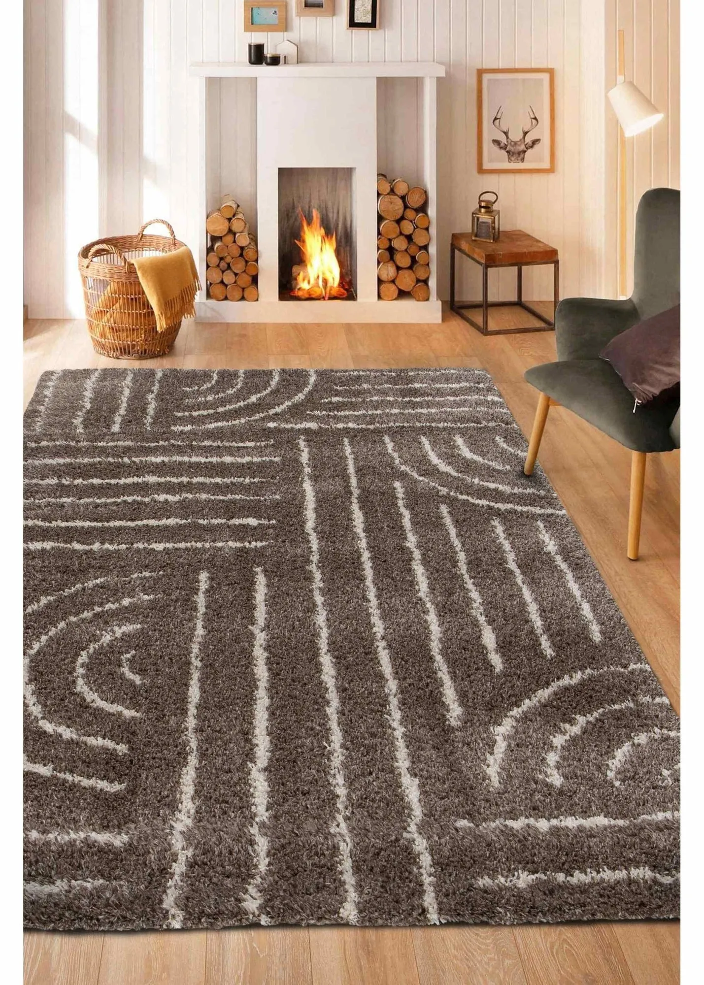 Nomad Voyage Rug 120x170 - Beige, Wool-Nylon product