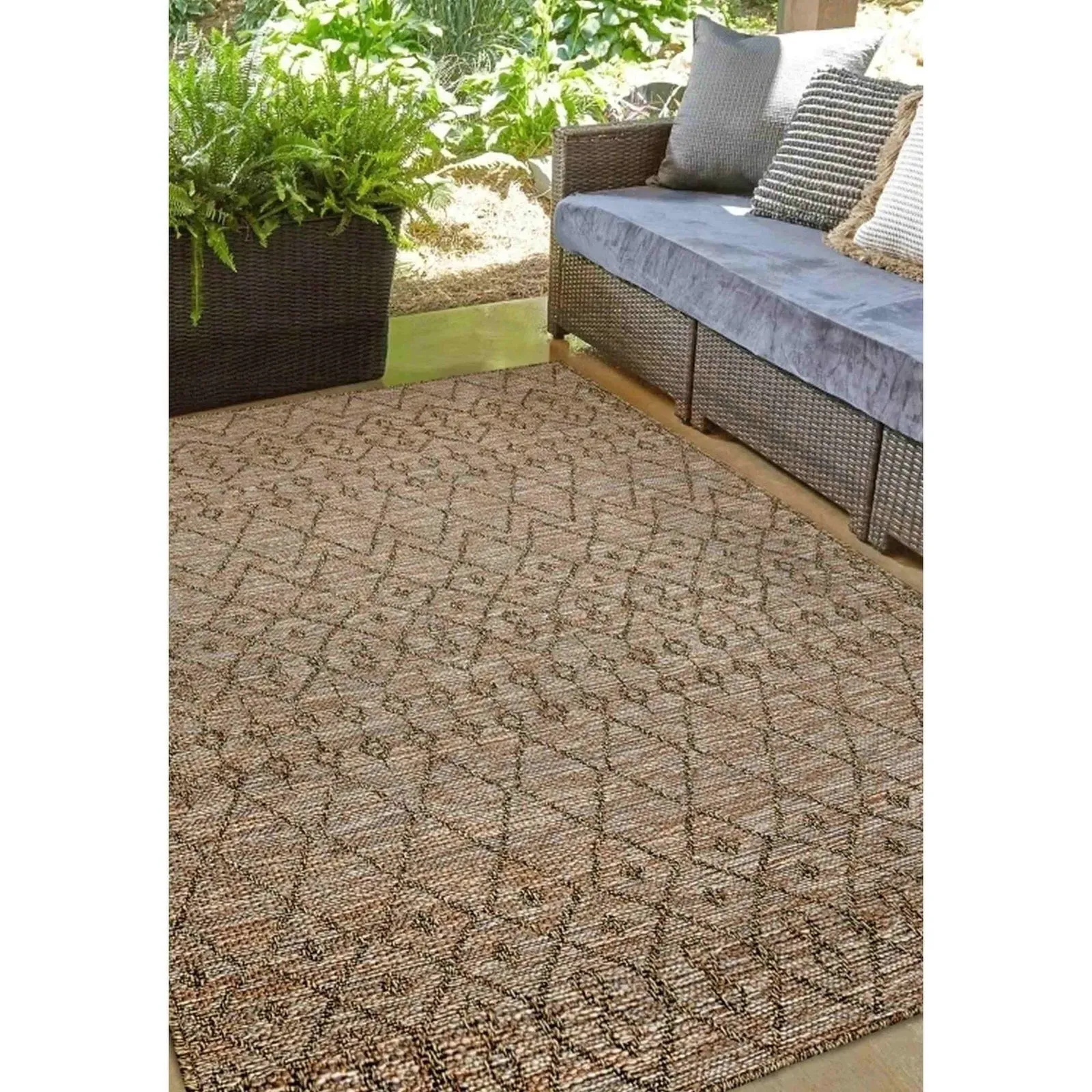 Summer Culture Flatweave Rug - Natural, Brown product