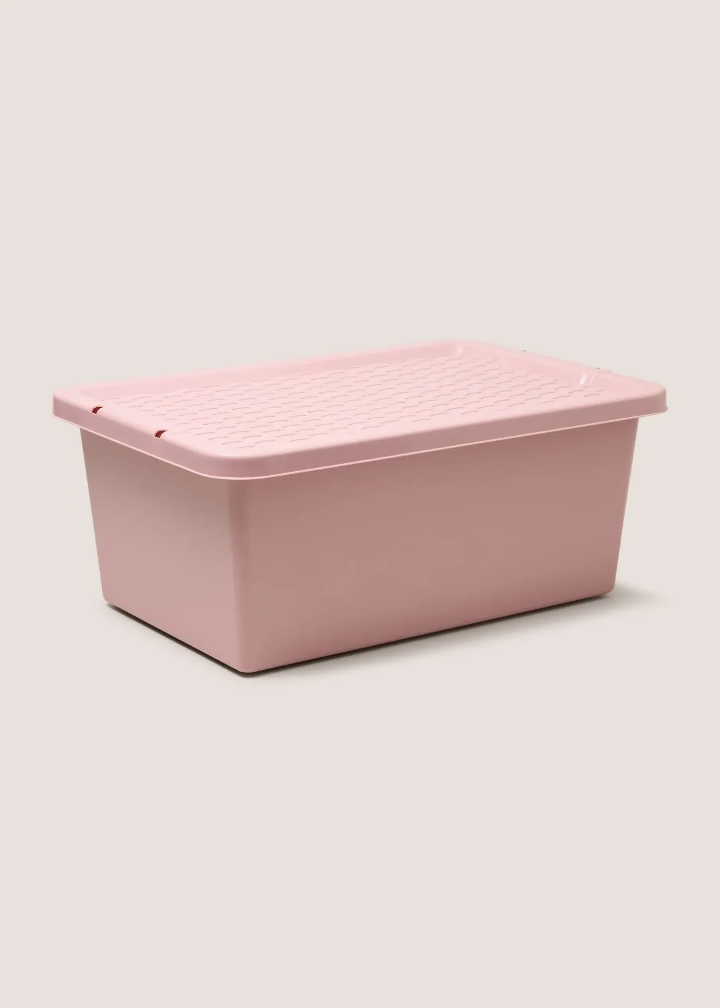 12L Storage Box with Lid - Pink, Plastic product