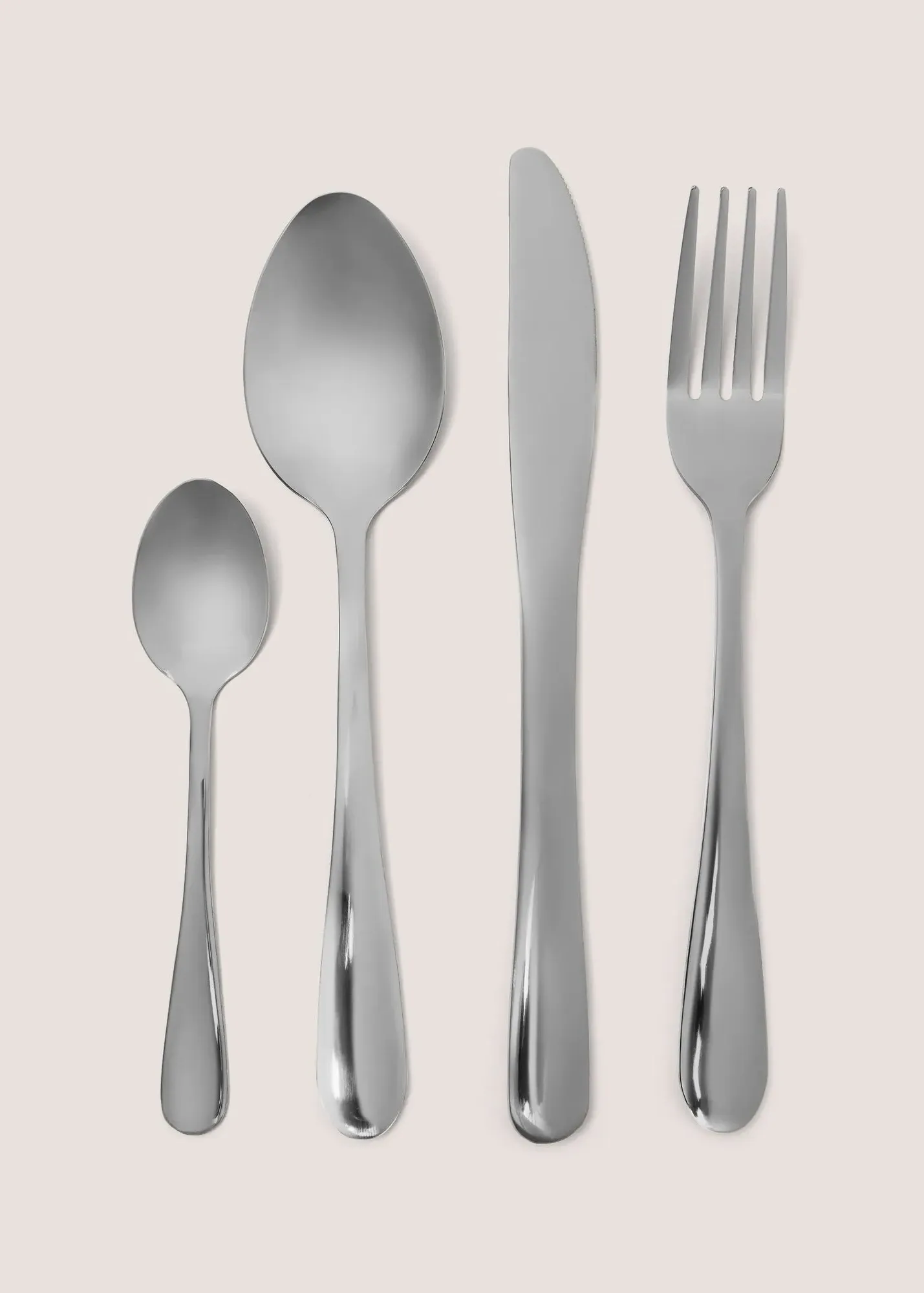 16 Piece Cutlery Set - Black, Metal product